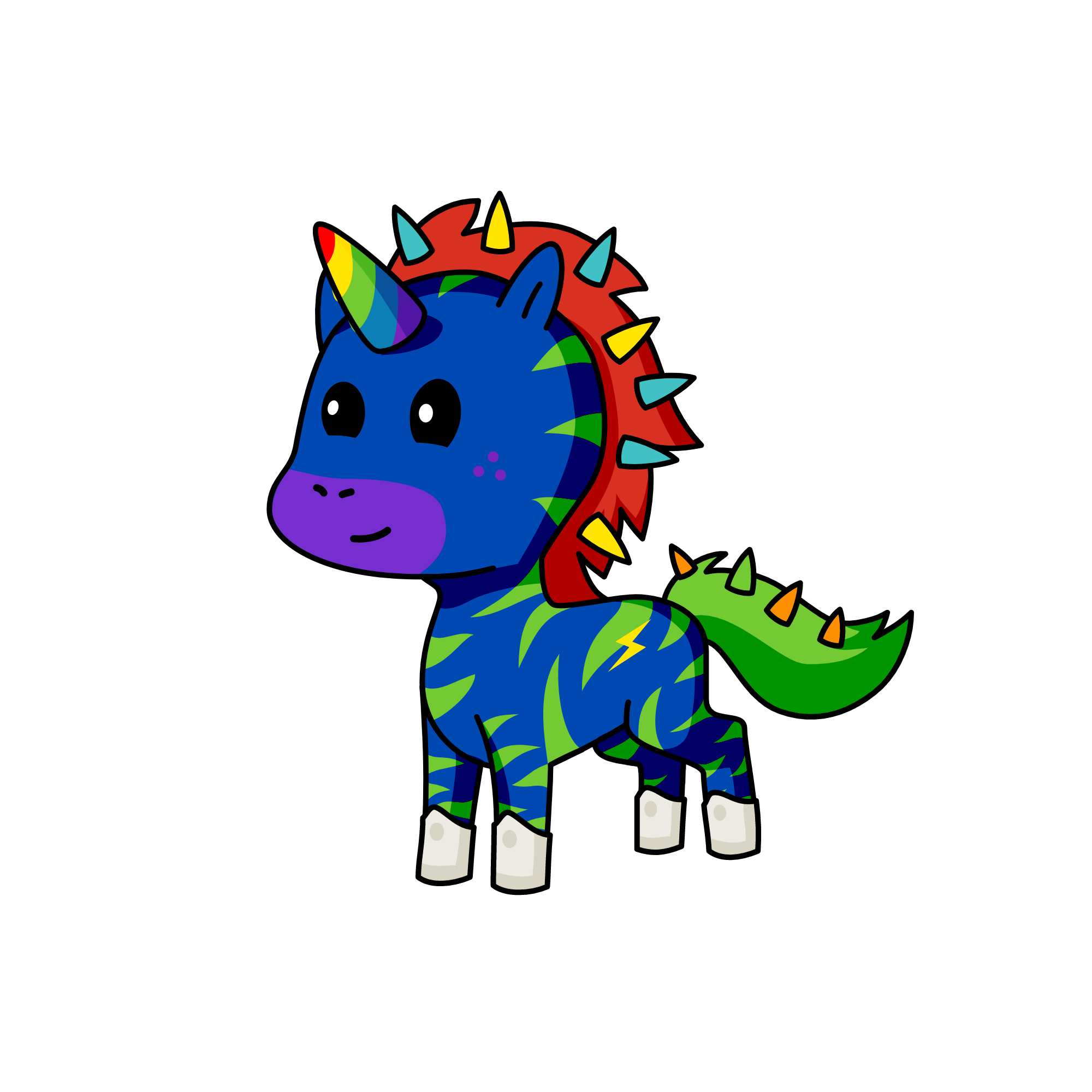 Sun, the unicorn