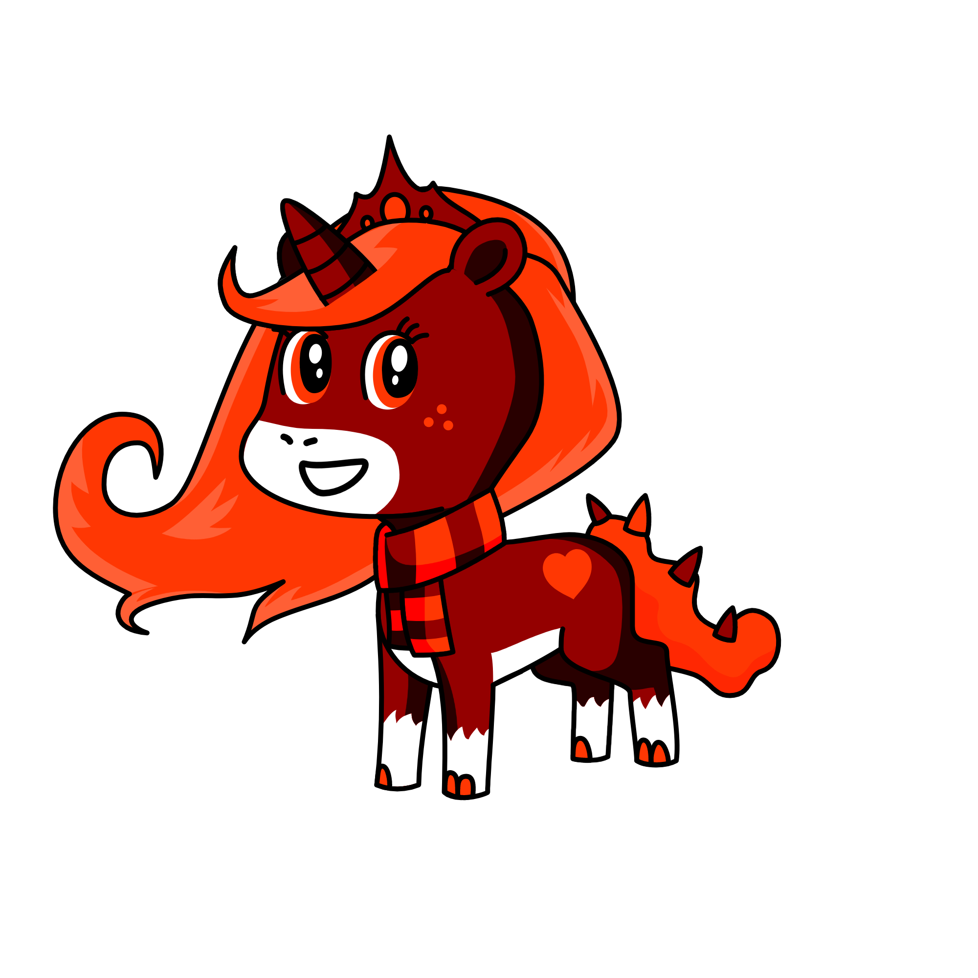 flame, the unicorn