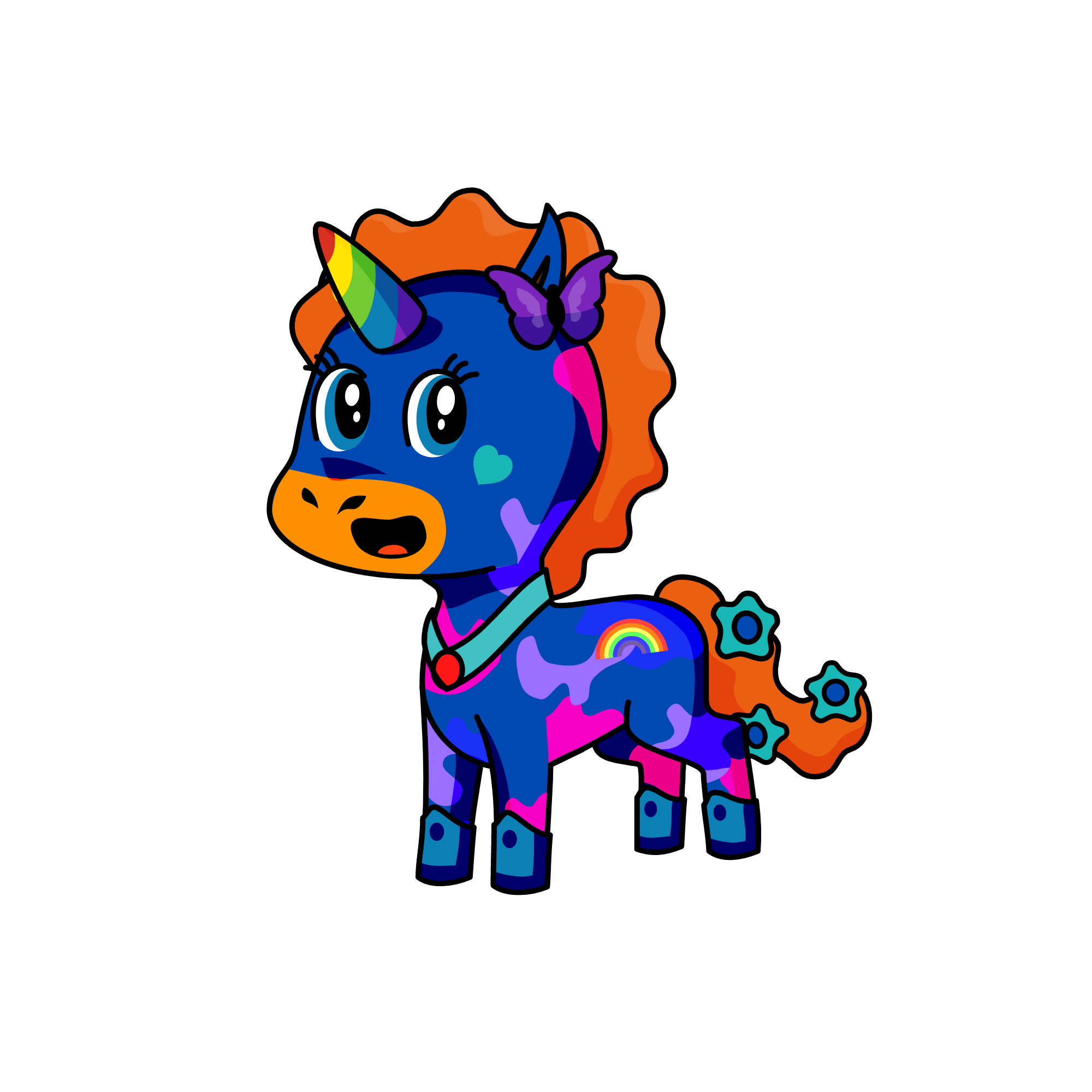 arcoíris, the unicorn