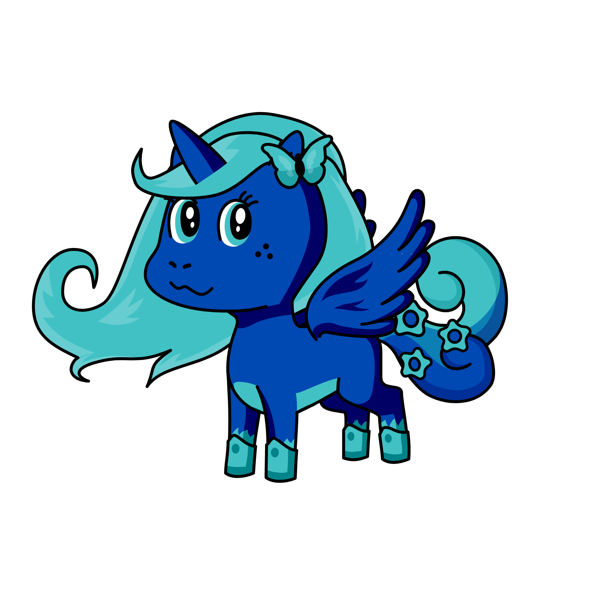 Blueicorn, the unicorn