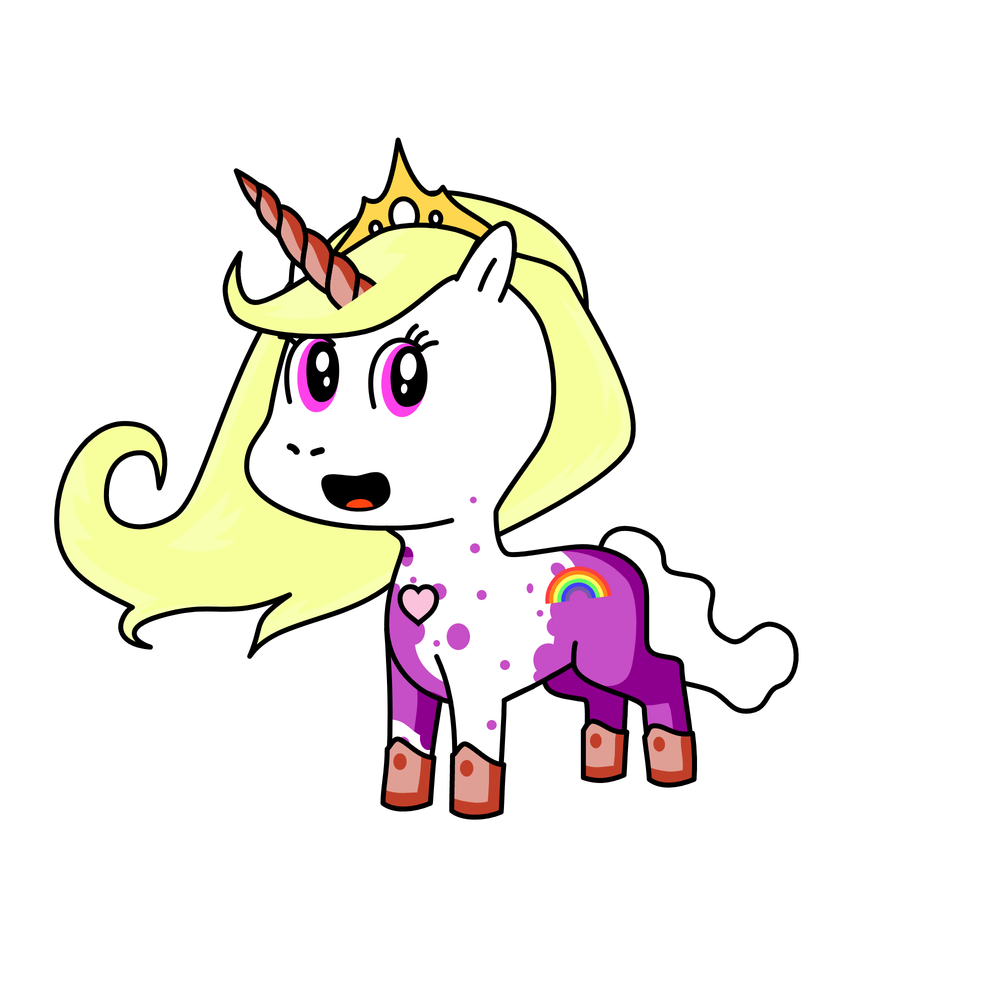 pink, the unicorn