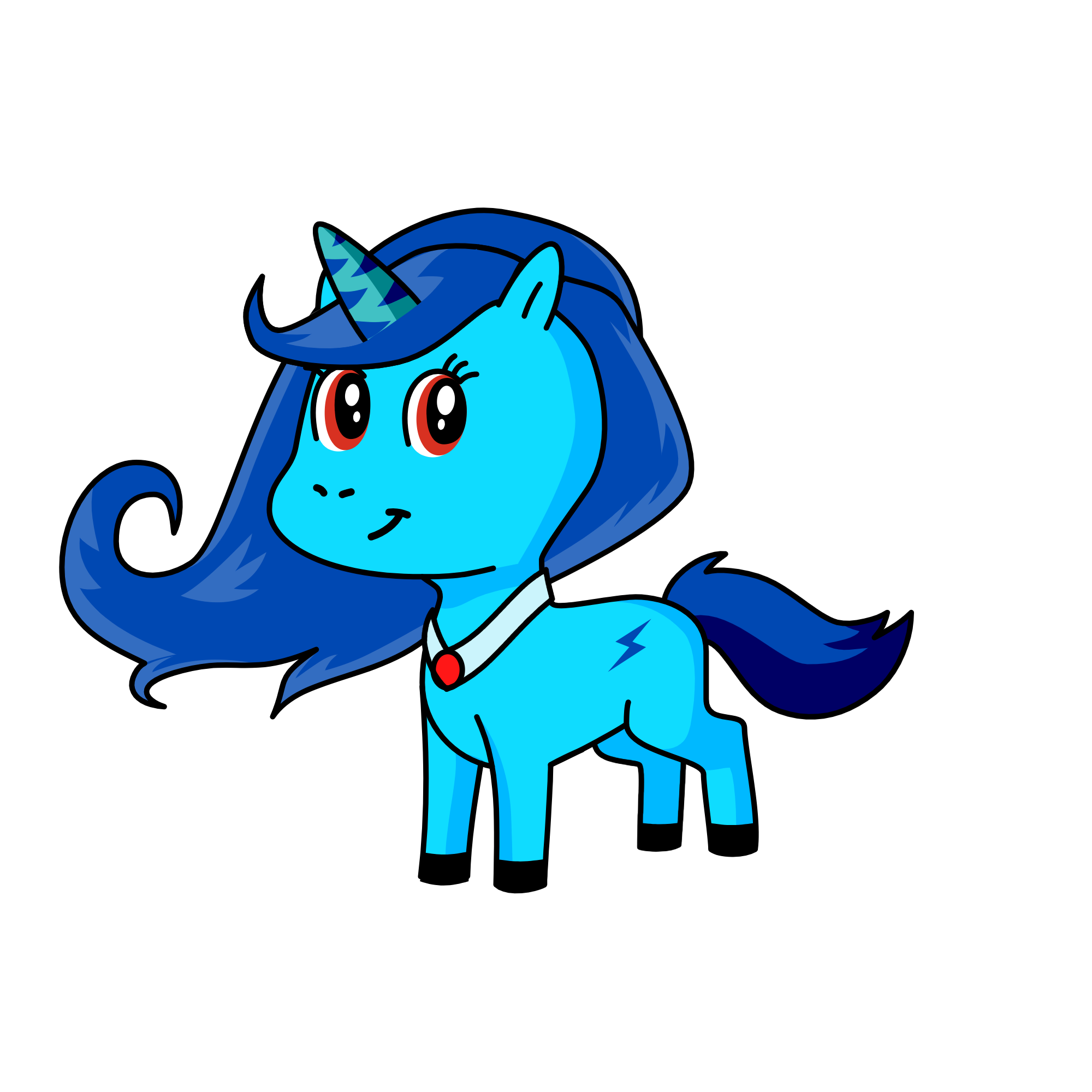 rainbow dash, the unicorn