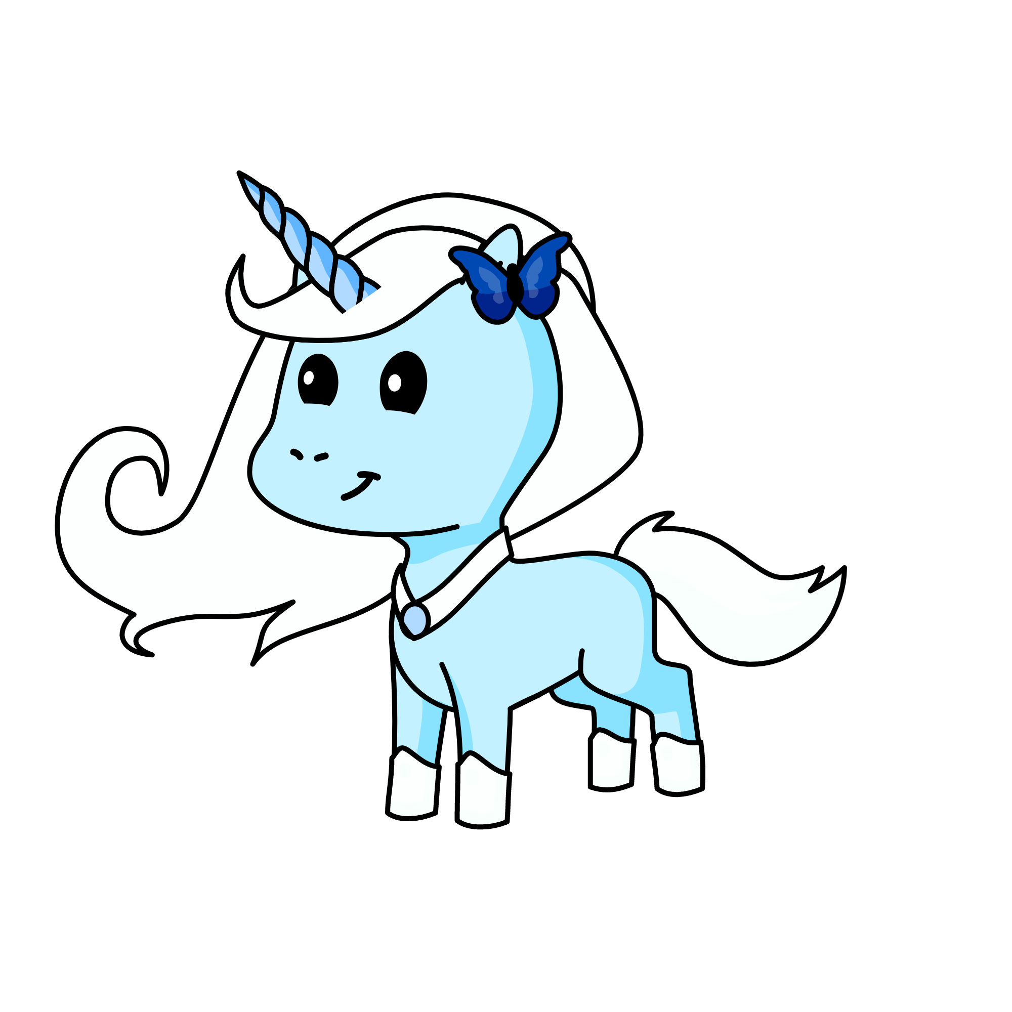 Winter, the unicorn