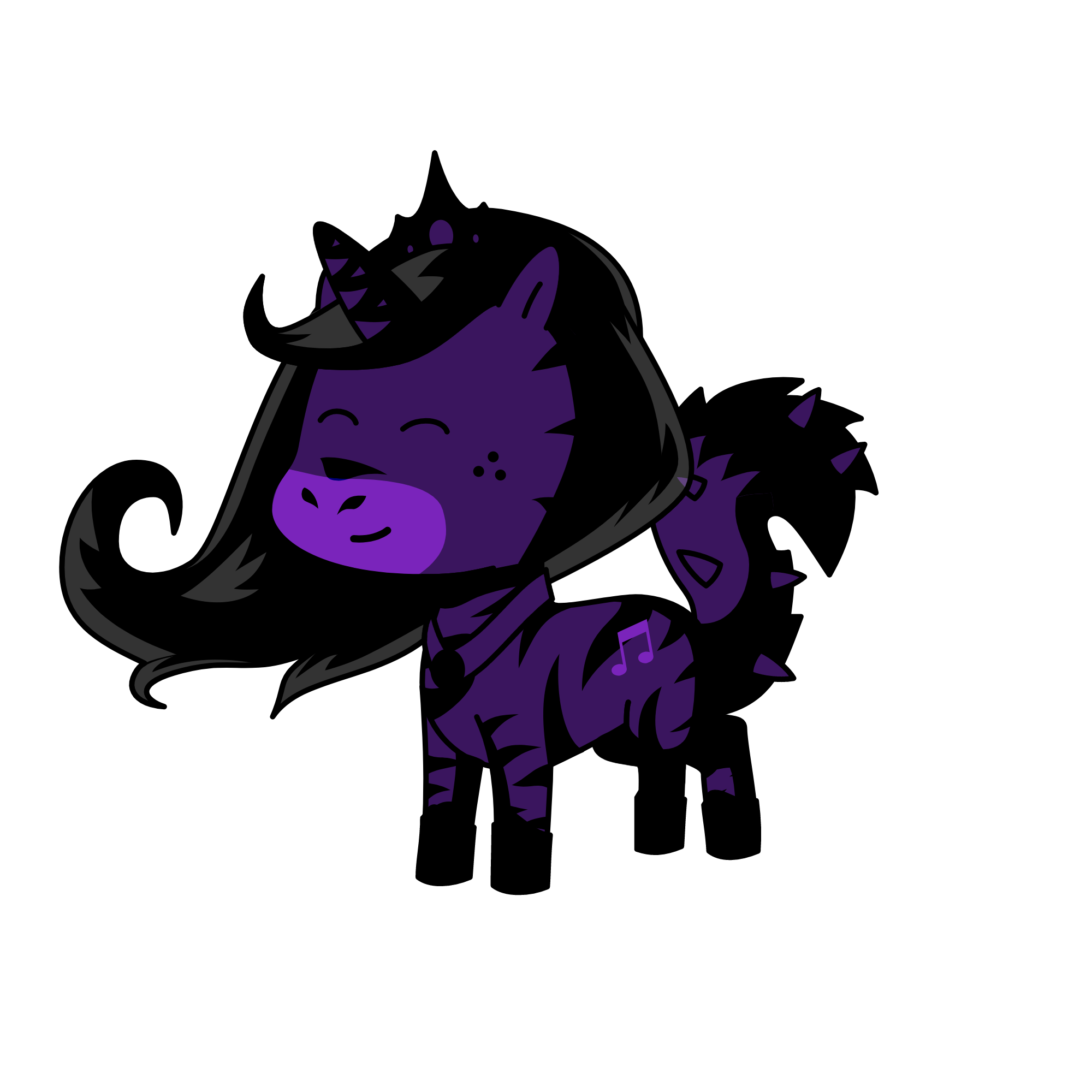 Midshadow, the unicorn