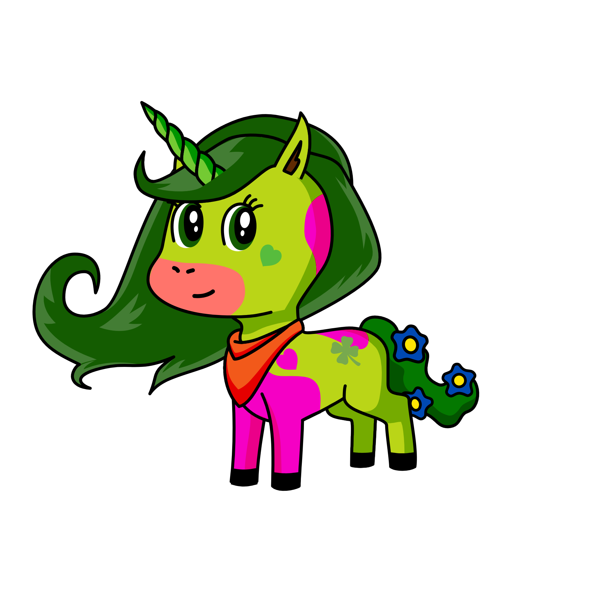 Clover, the unicorn