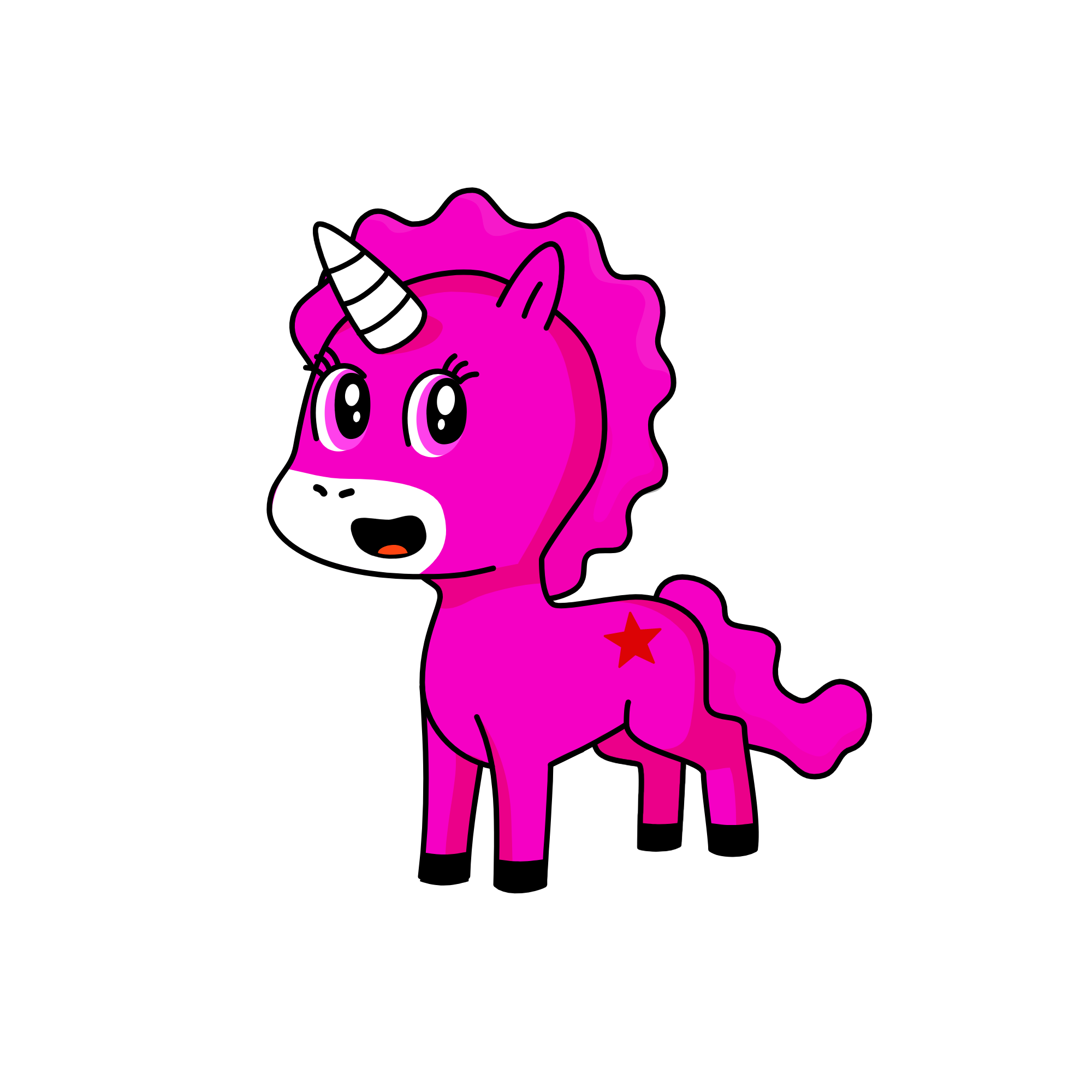 Pinkeepie, the unicorn