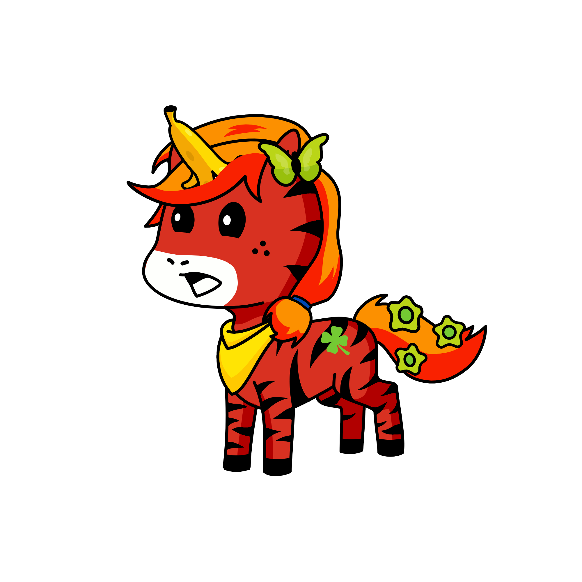 luckish(nickname madam clumsy), the unicorn