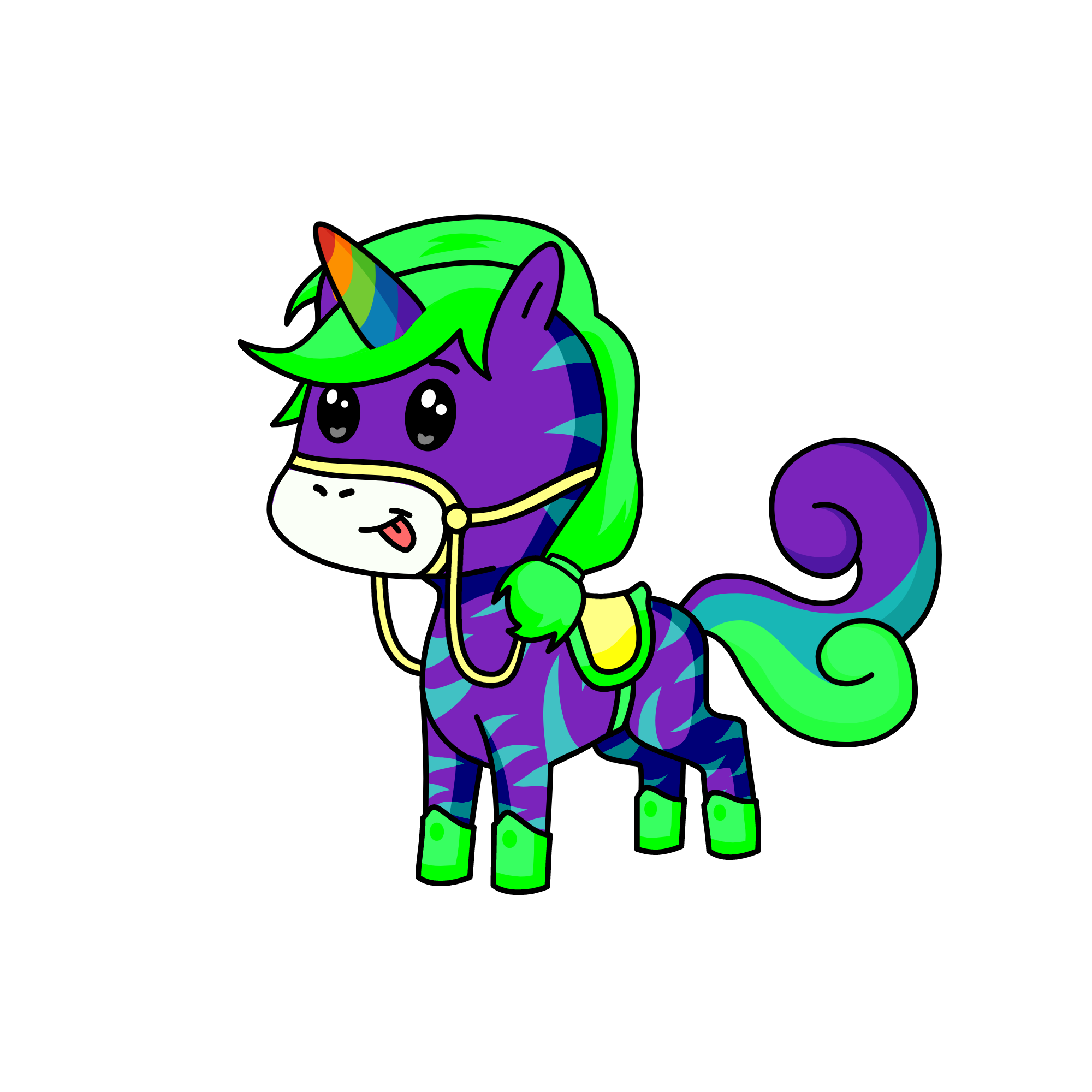 blueish, the unicorn