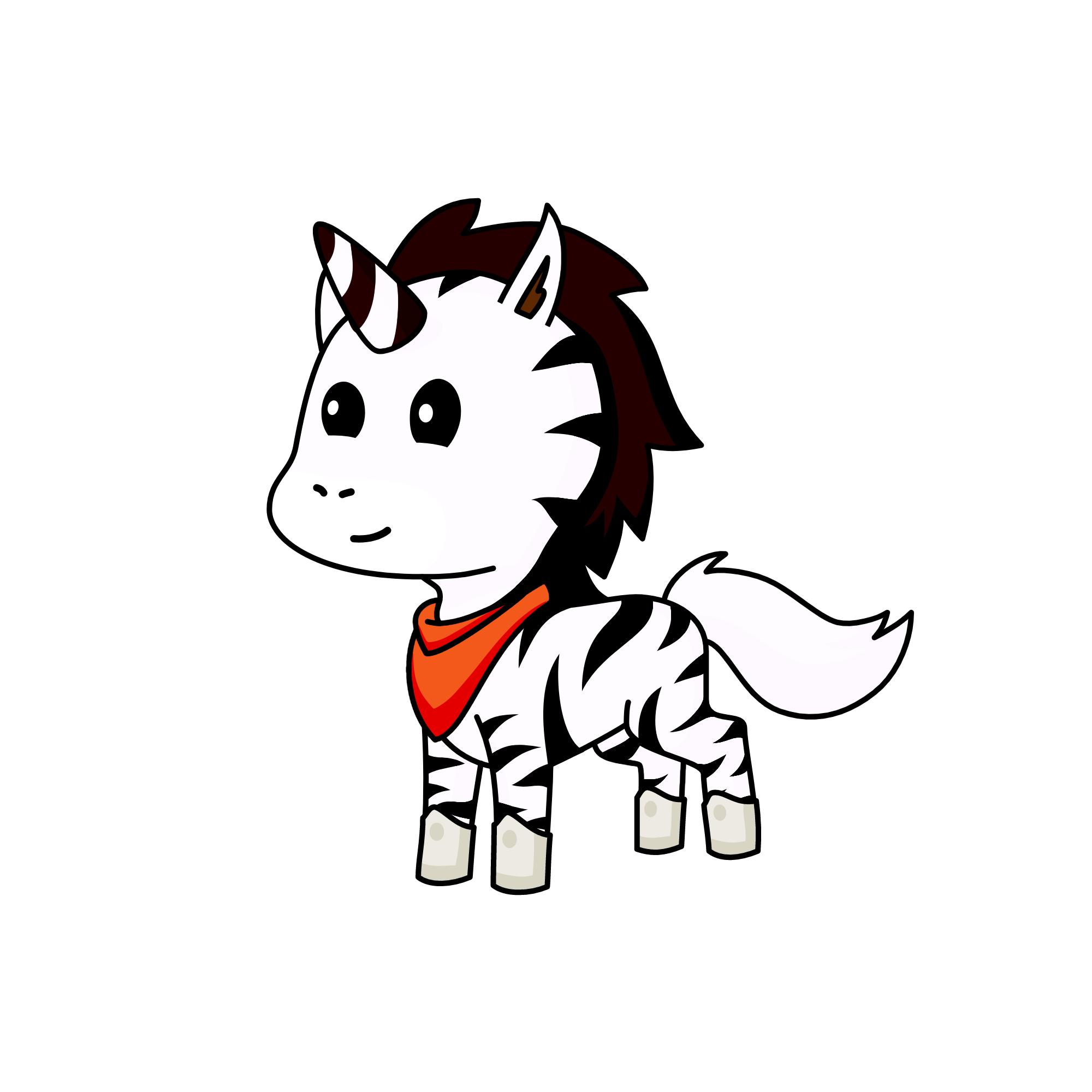 Zebra-corn, the unicorn