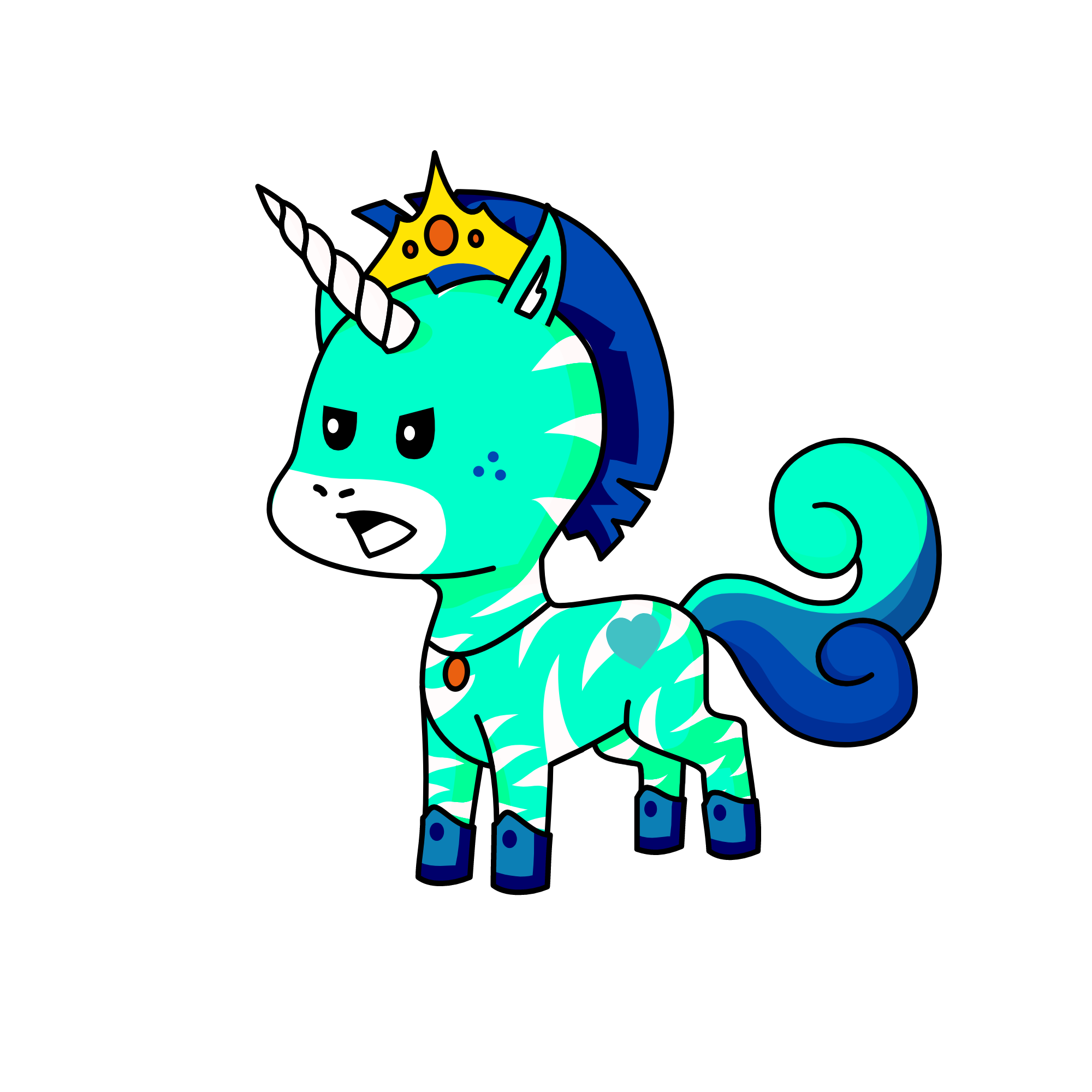 Legend of the Lake, the unicorn