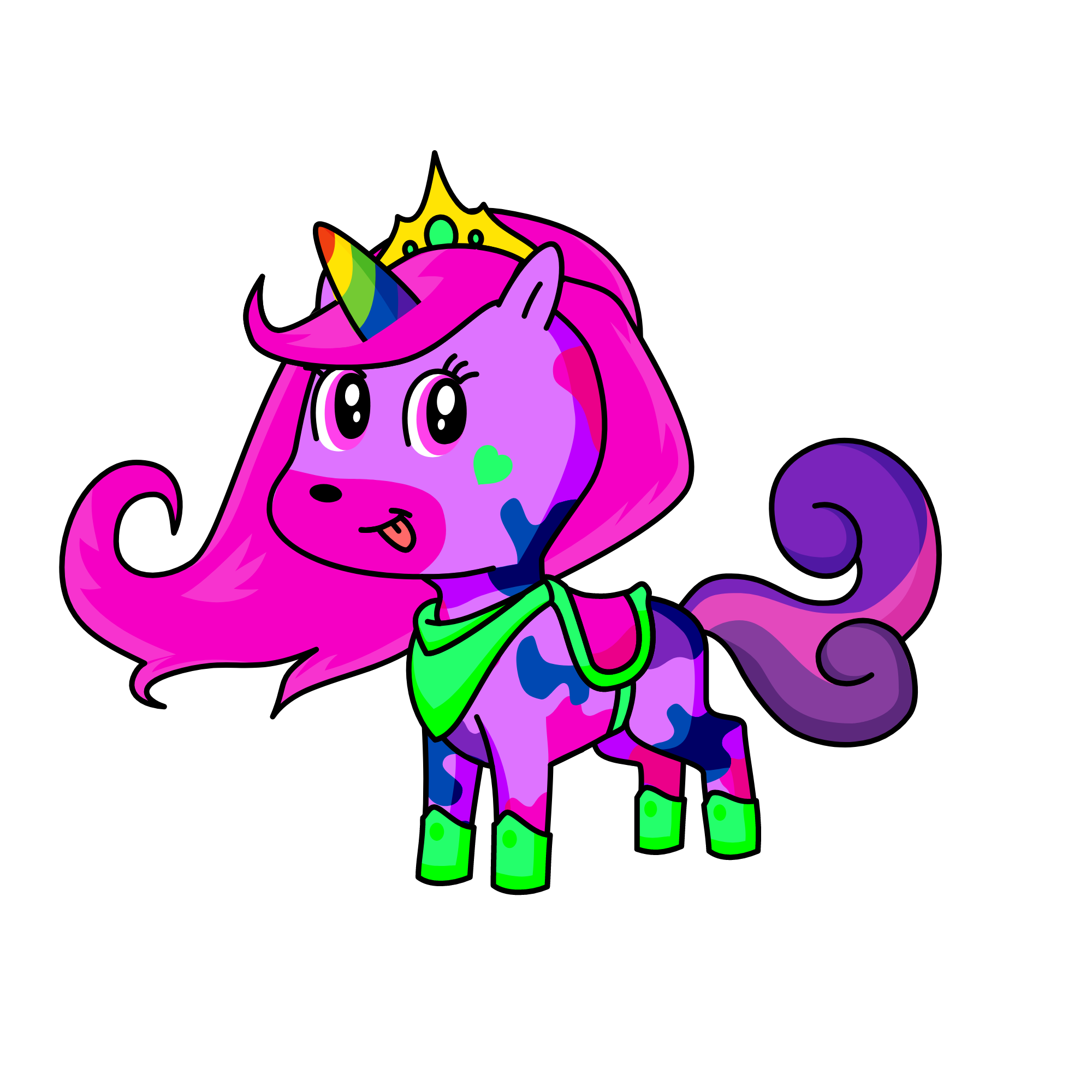 Mochi the little unicorn, the unicorn
