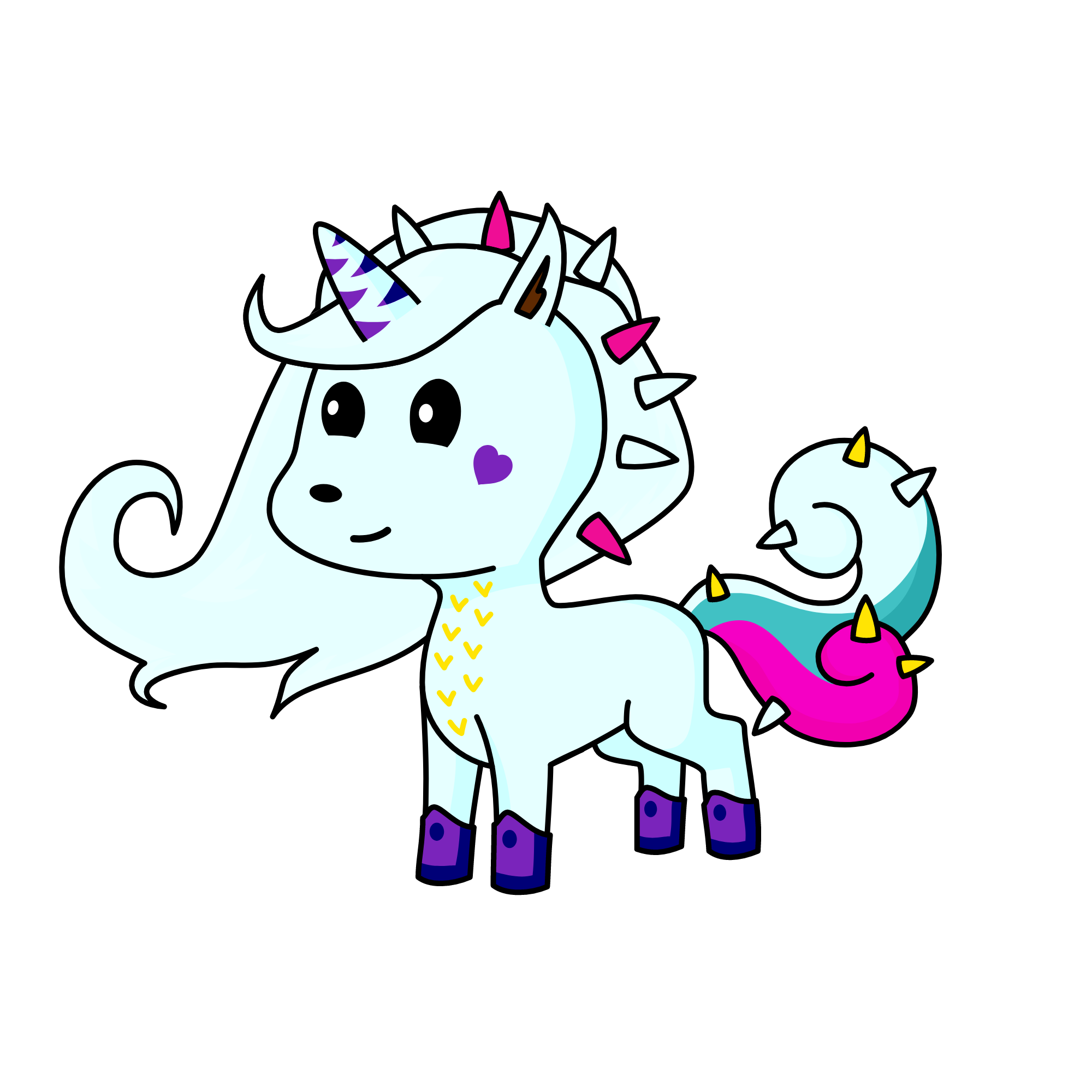 Icy Rockstar, the unicorn