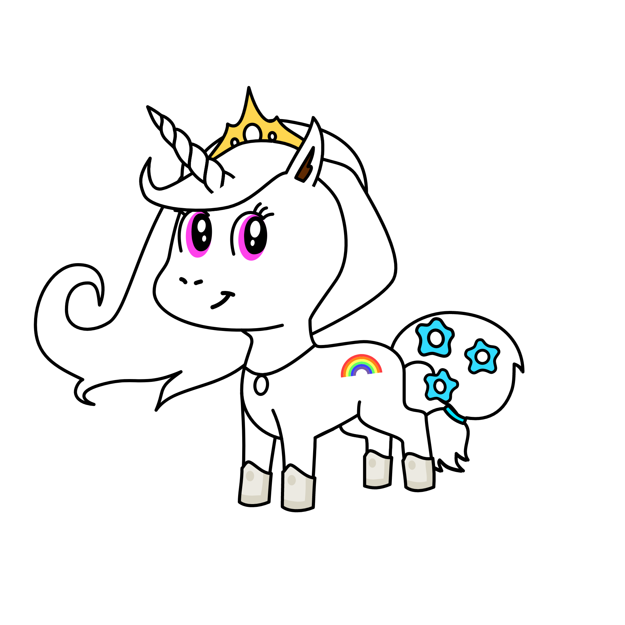 queen yasmine, the unicorn