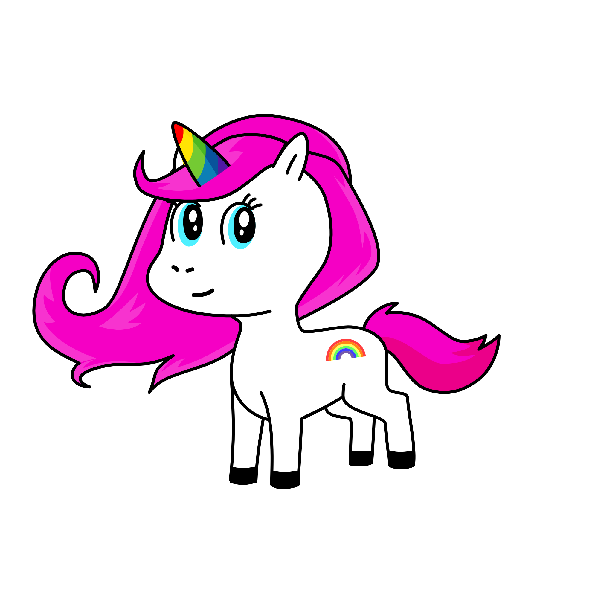 Rainbow Unicorn, the unicorn
