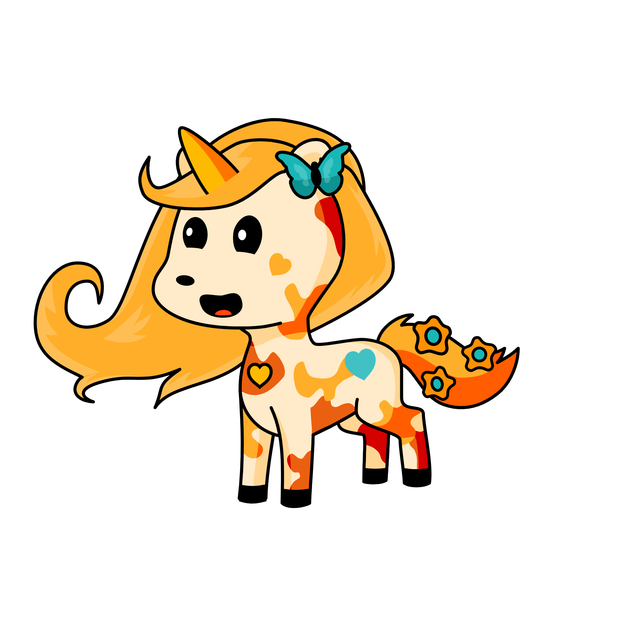 summer horse, the unicorn