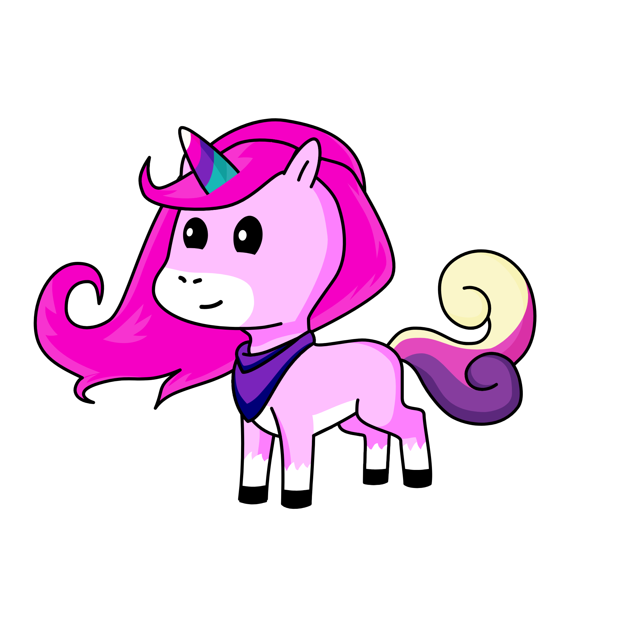 Silver, the unicorn