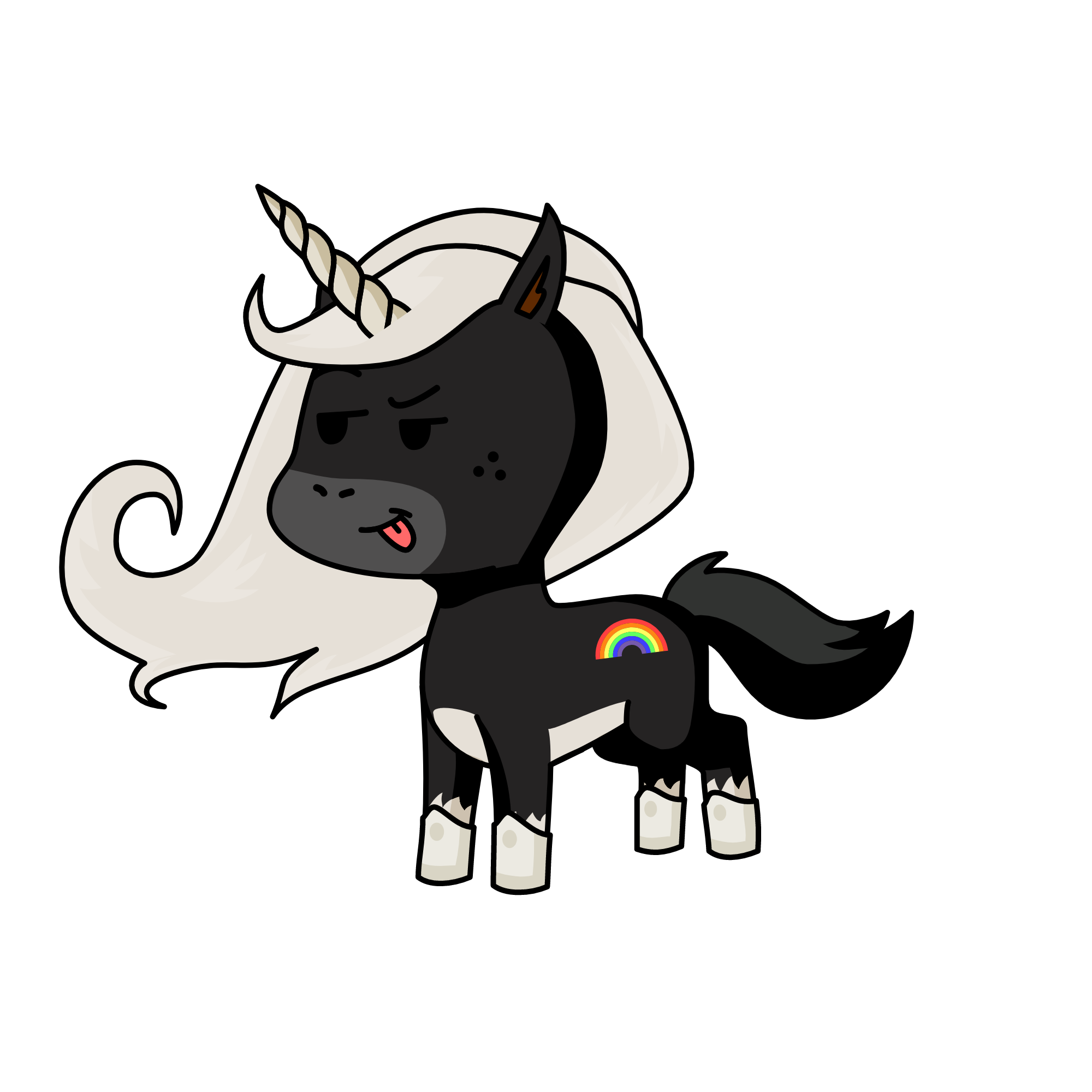 sassy pants, the unicorn