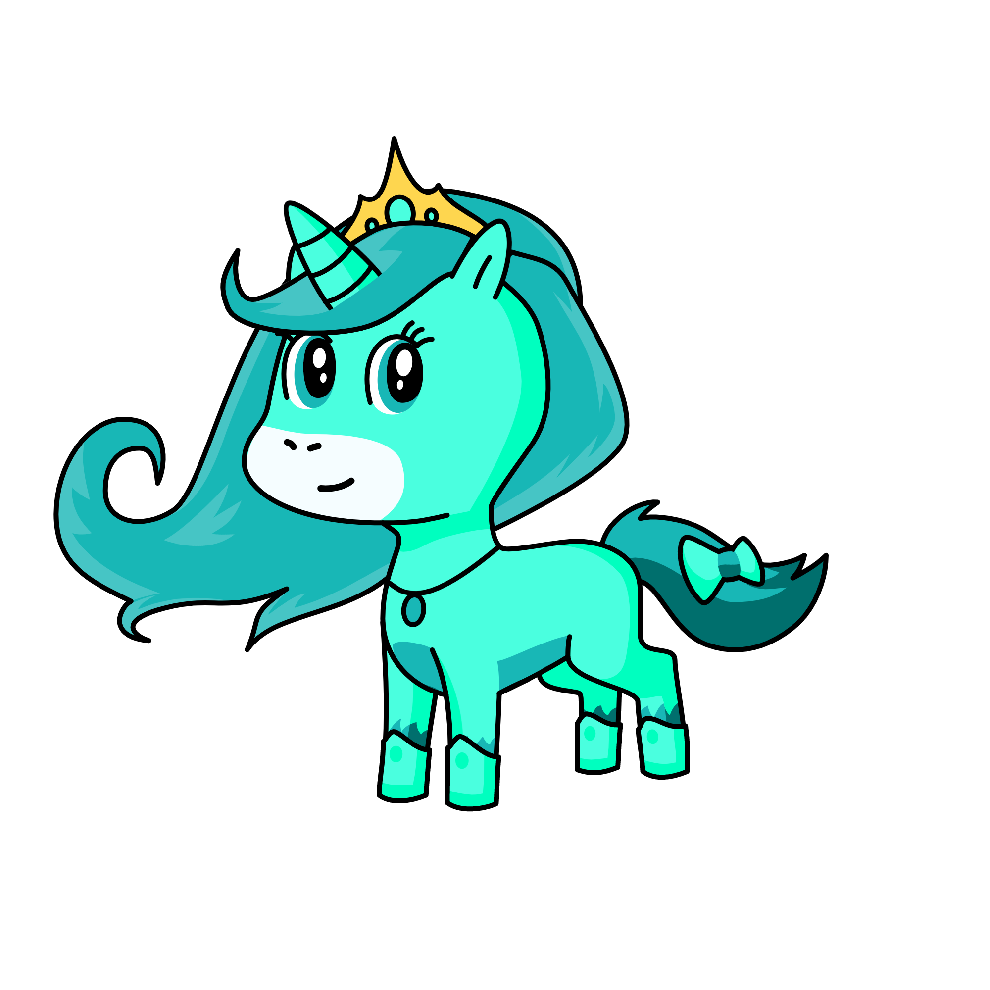 Princess Aqua of the Oceanicorns, the unicorn