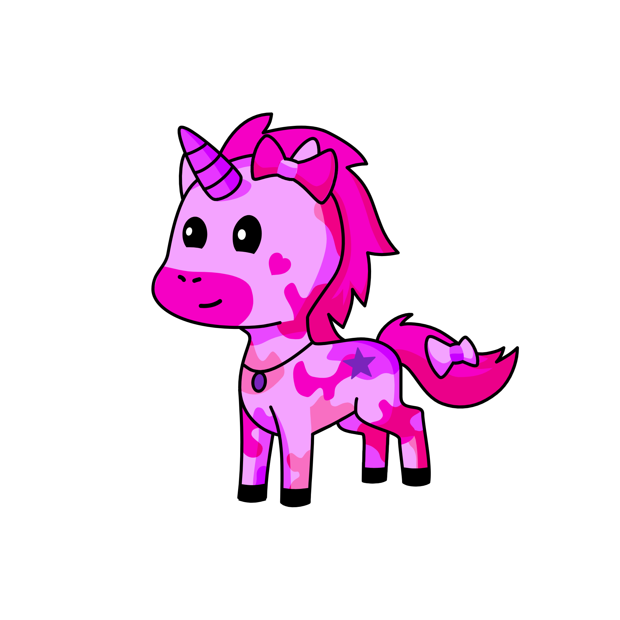 Pinky, the unicorn