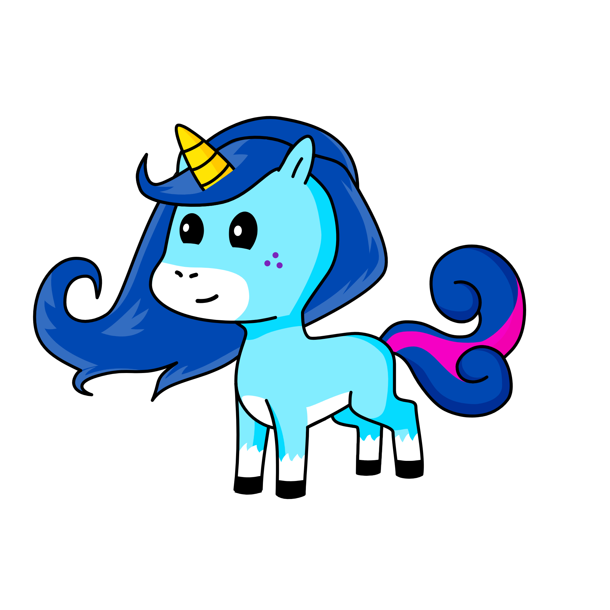 Saphire, the unicorn
