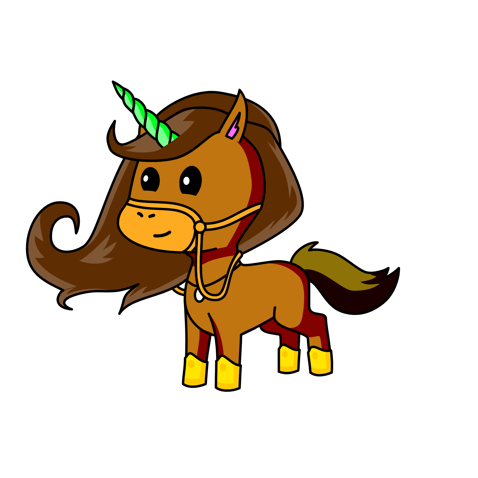 Eat me I'm a brownie, the unicorn