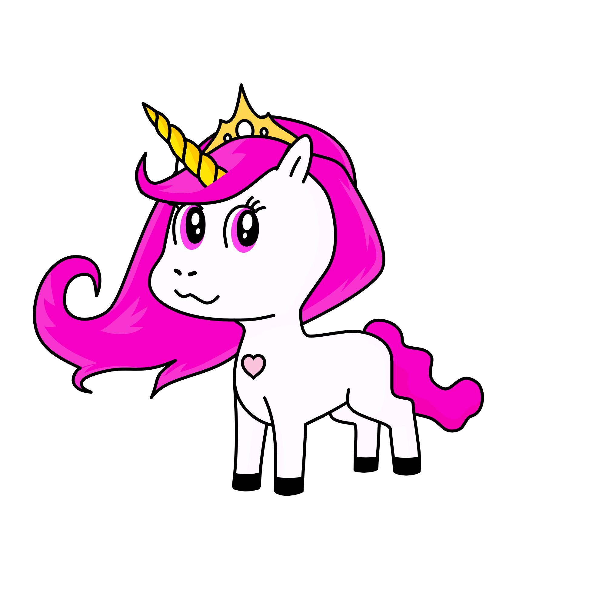 pony head, the unicorn