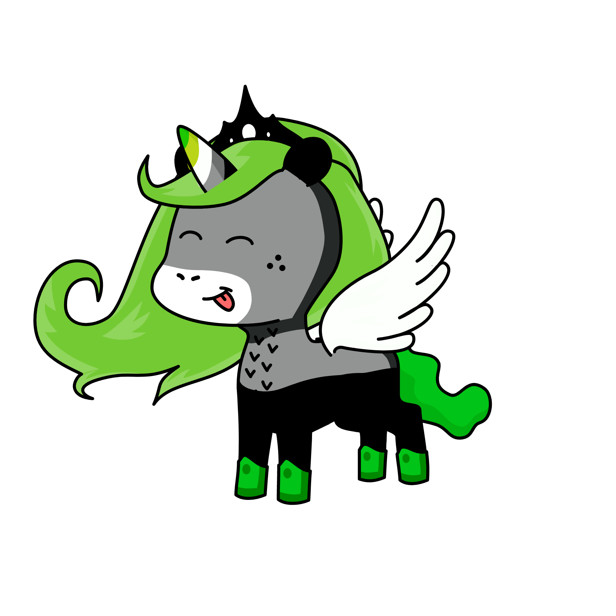 Aromantic unicorns, the unicorn