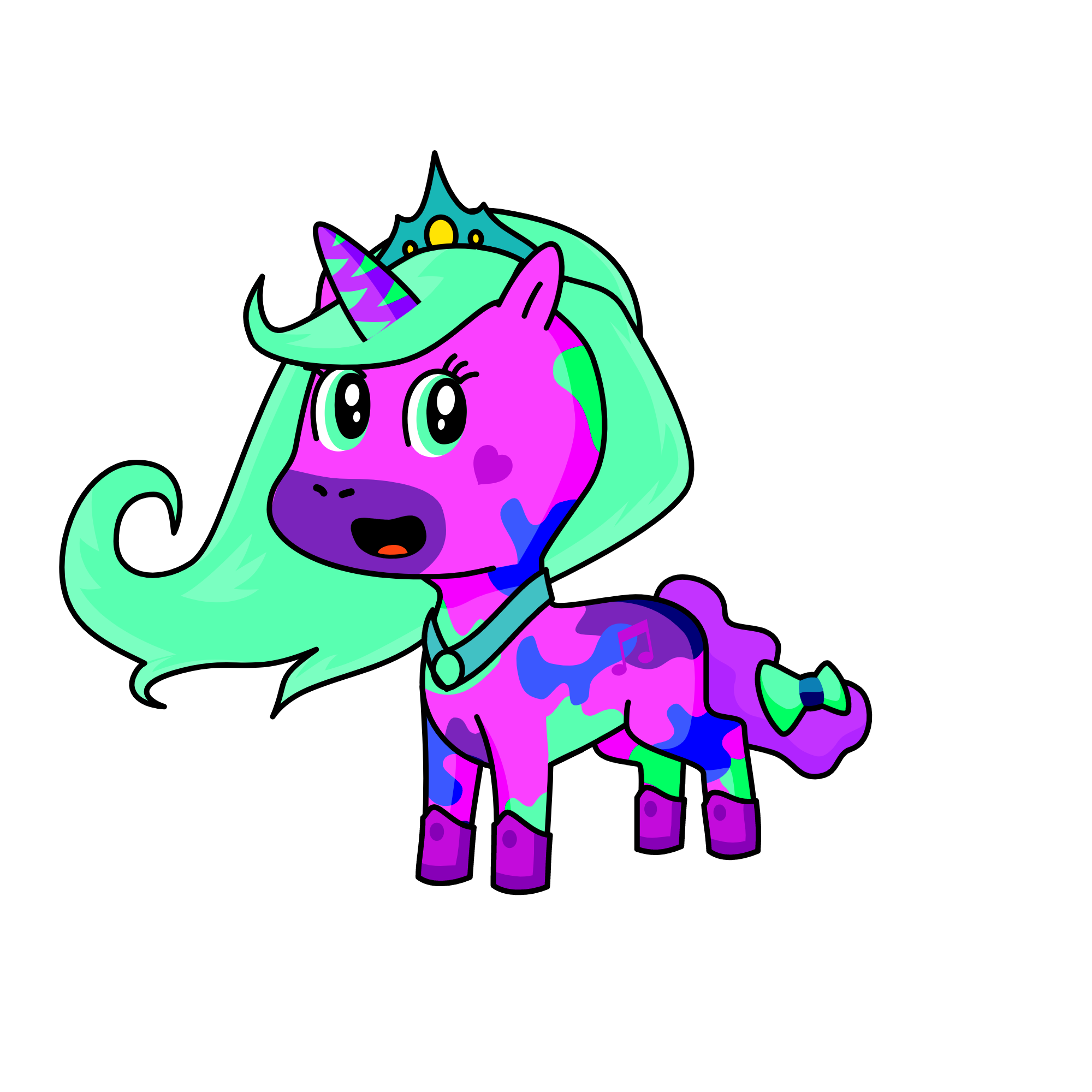 Moonlight, the unicorn