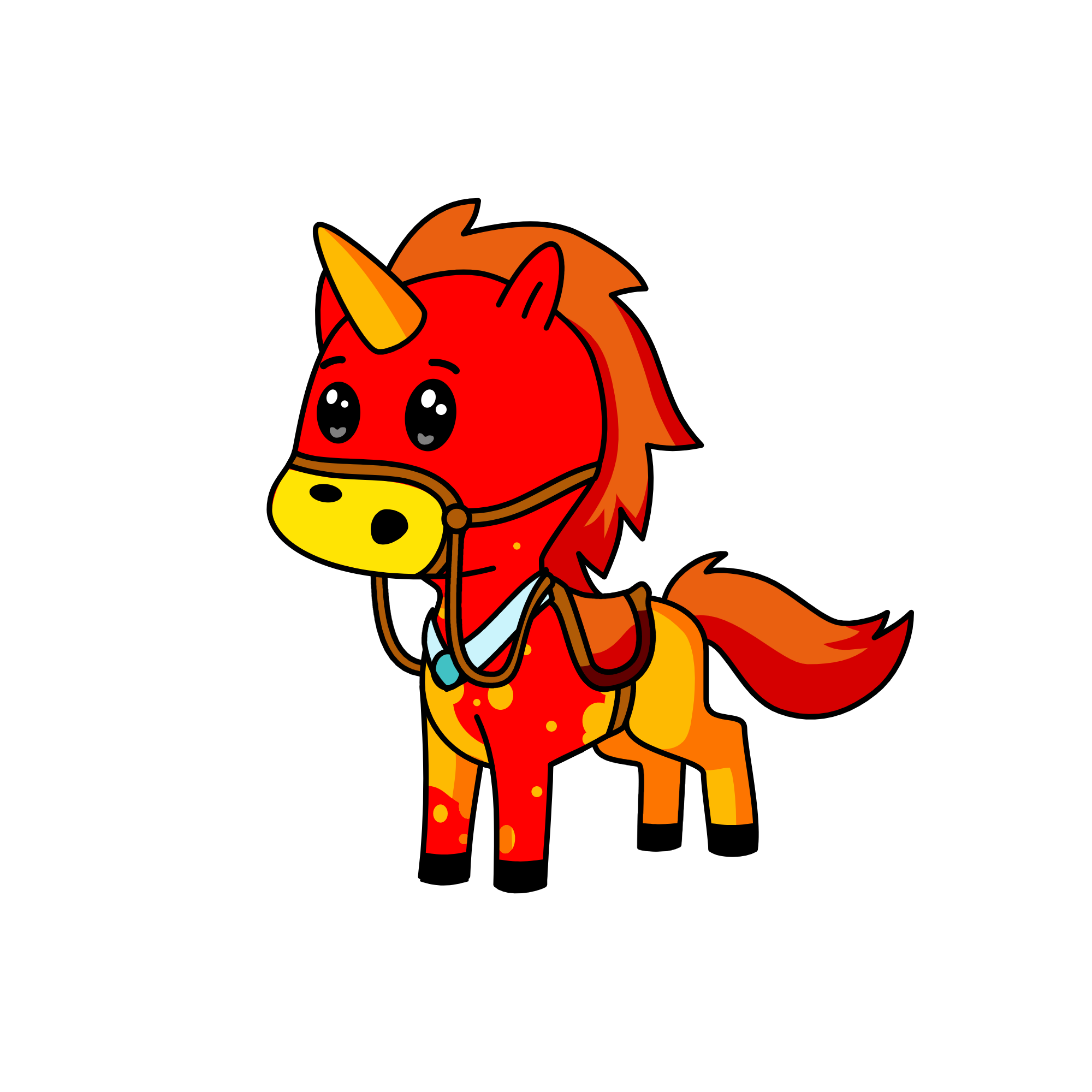 Flame, the unicorn