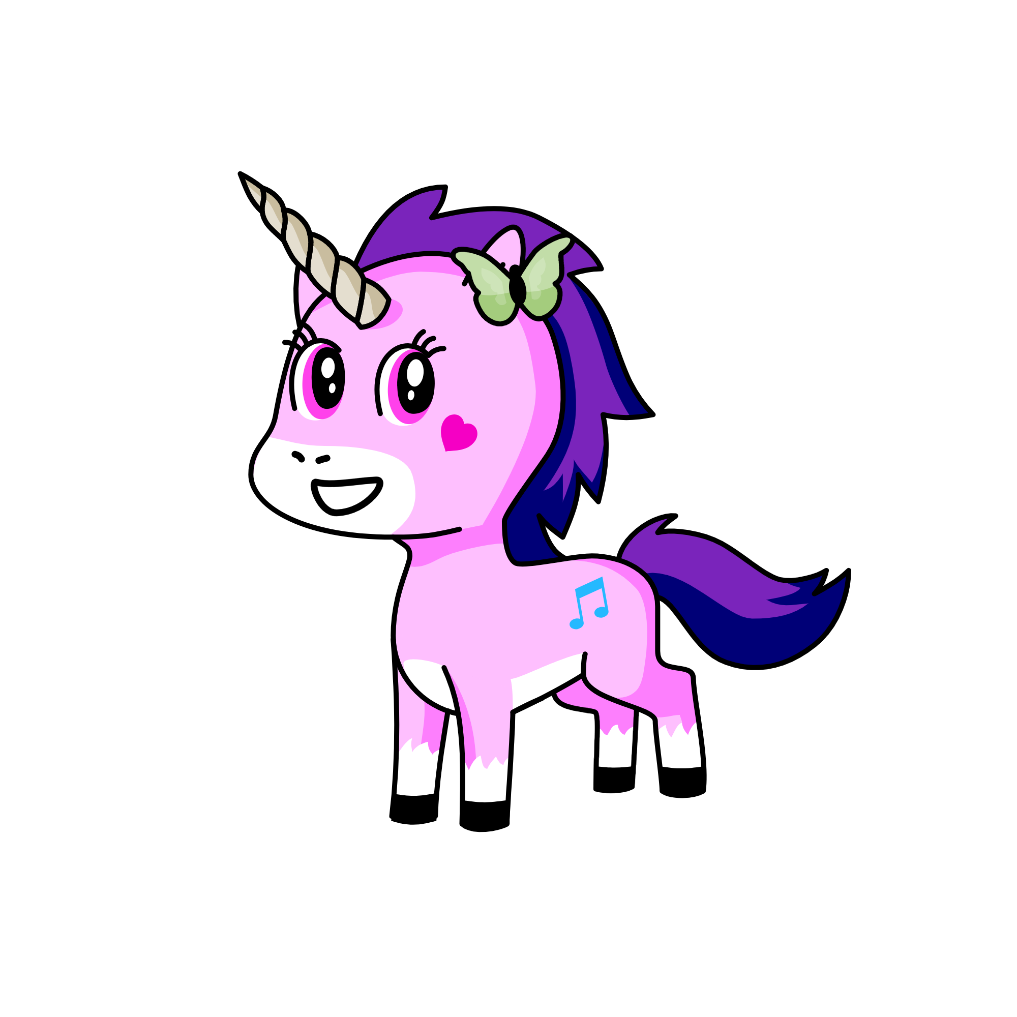 Lavender, the unicorn