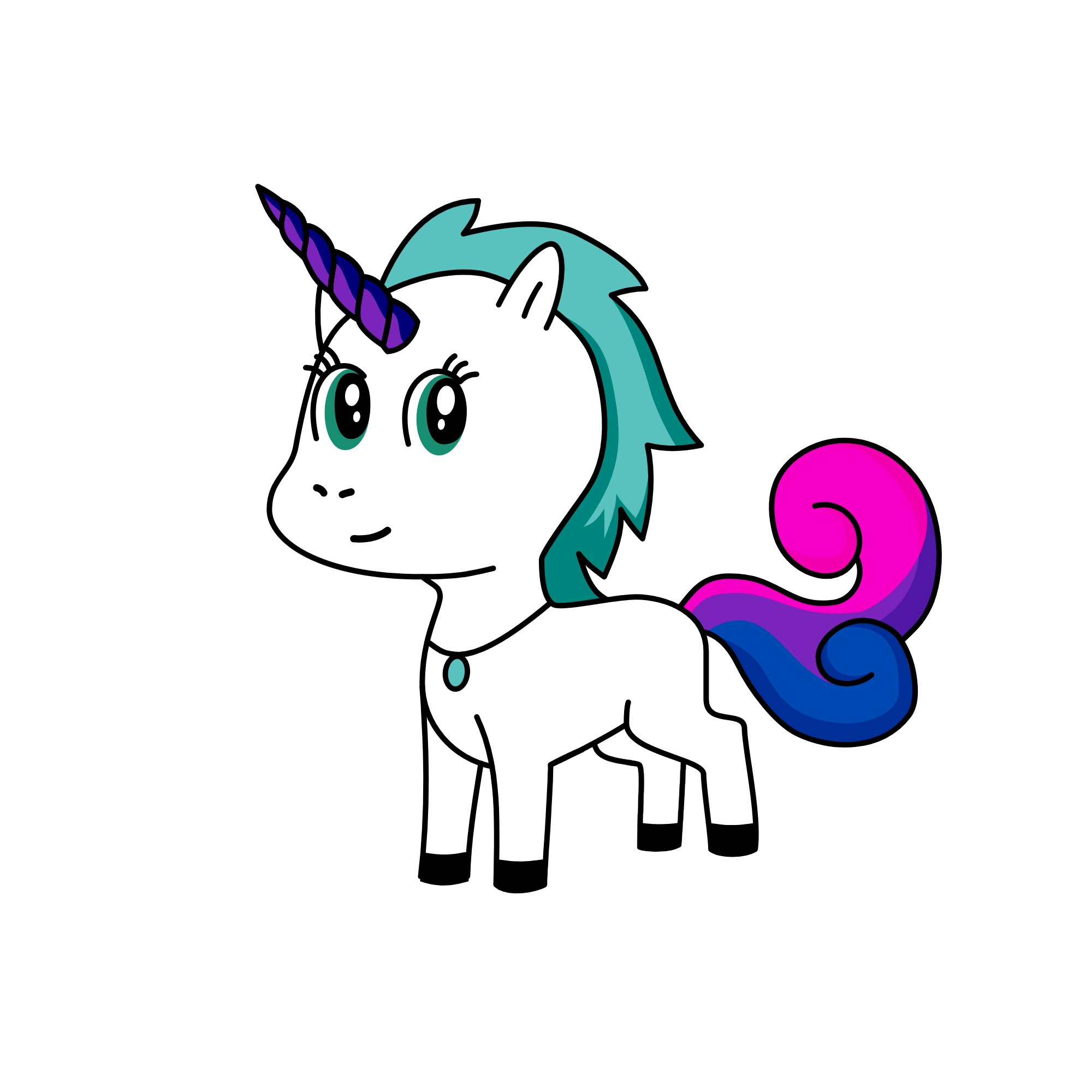 Cola, the unicorn