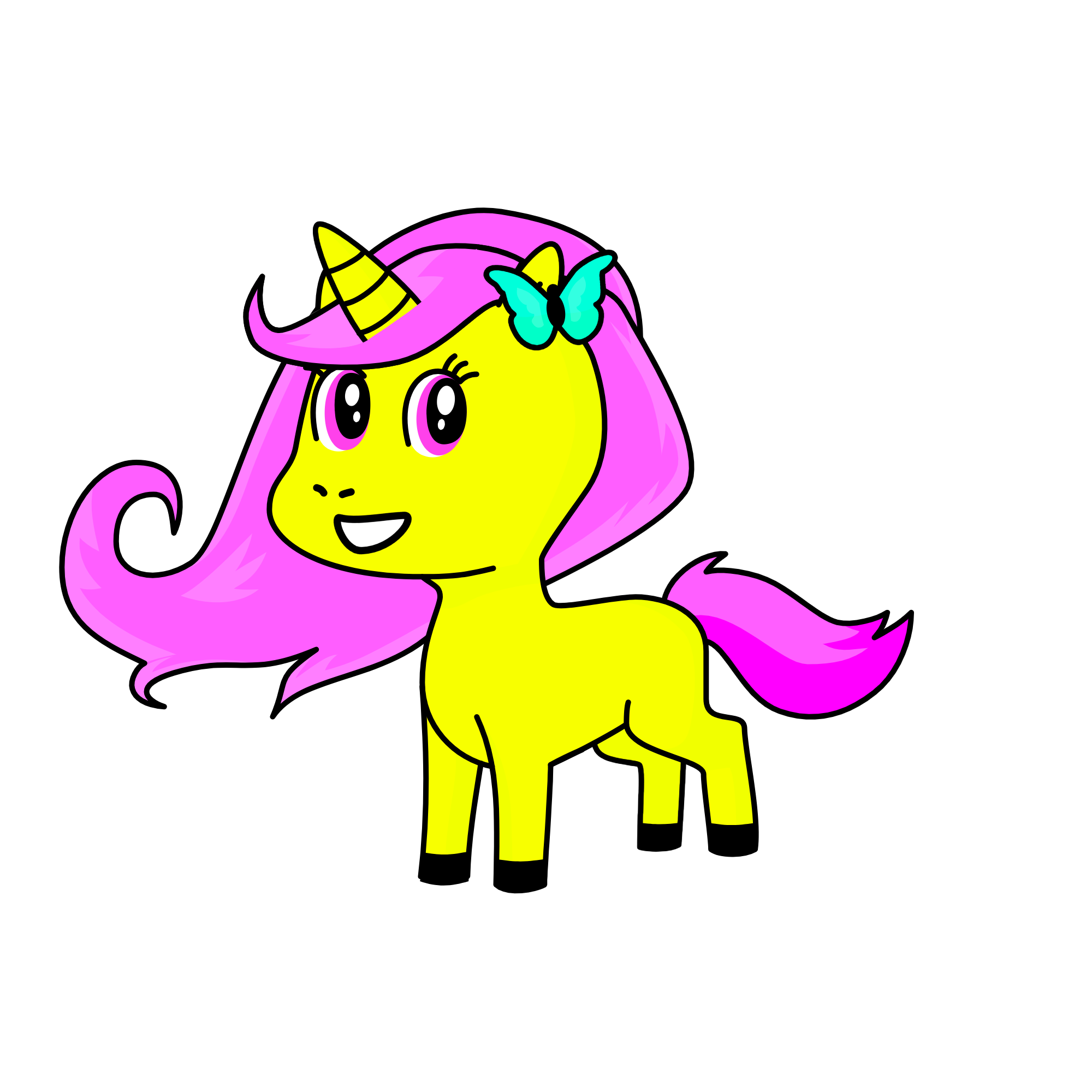 Fluttershy, the unicorn