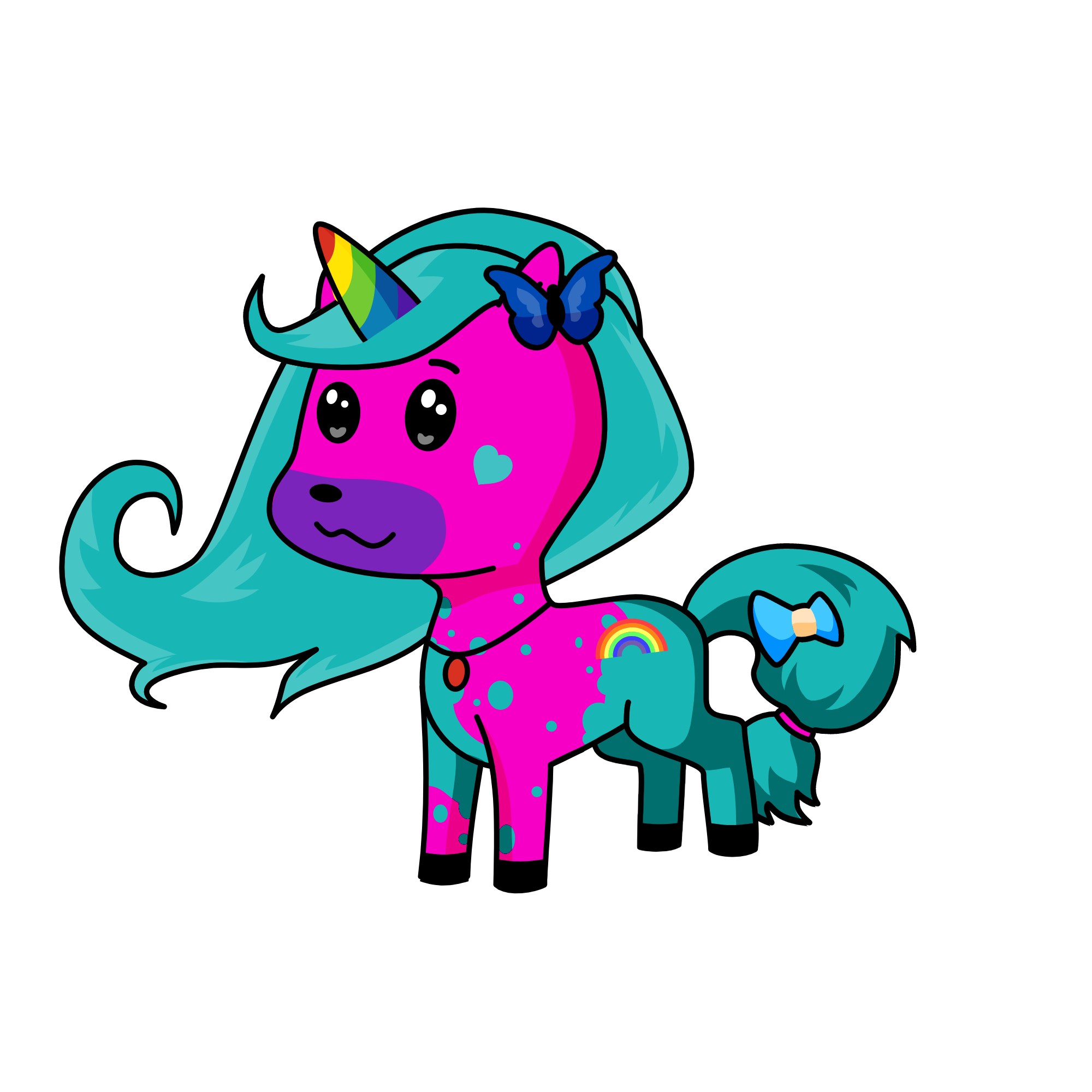 Shy princess, the unicorn