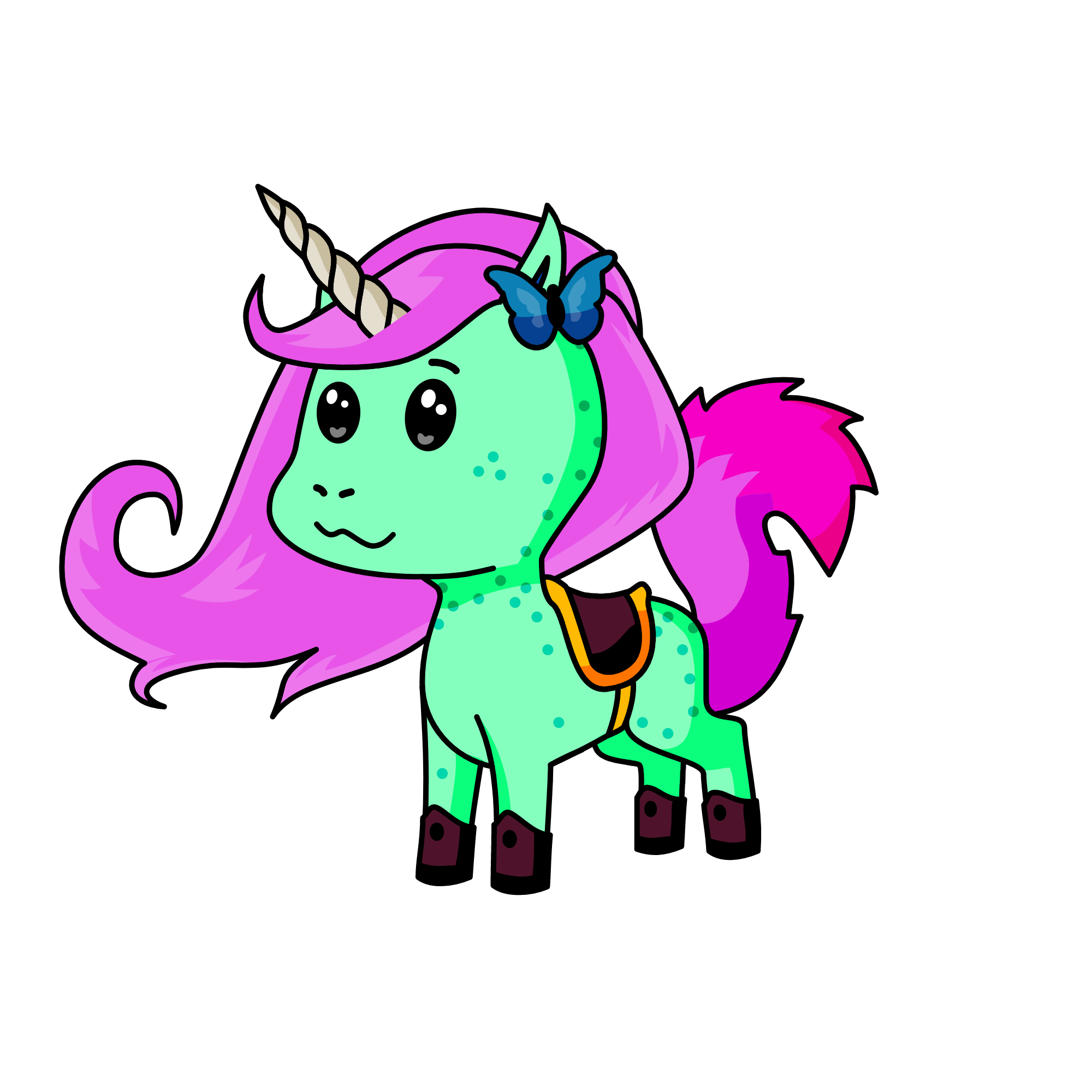 Freckles, the unicorn