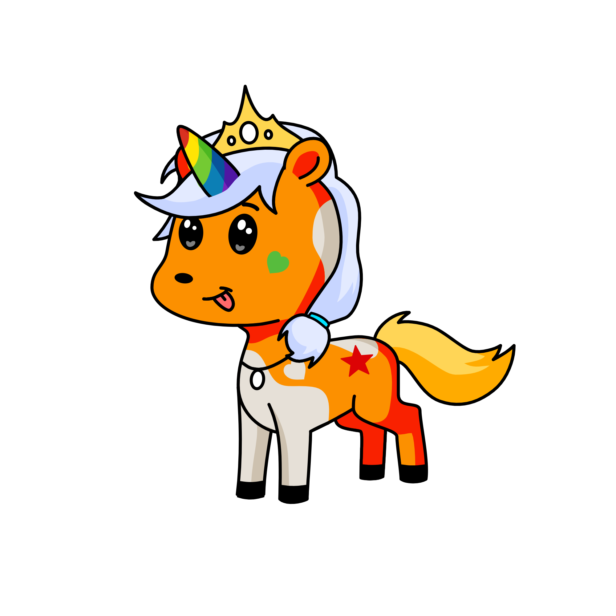 pony, the unicorn