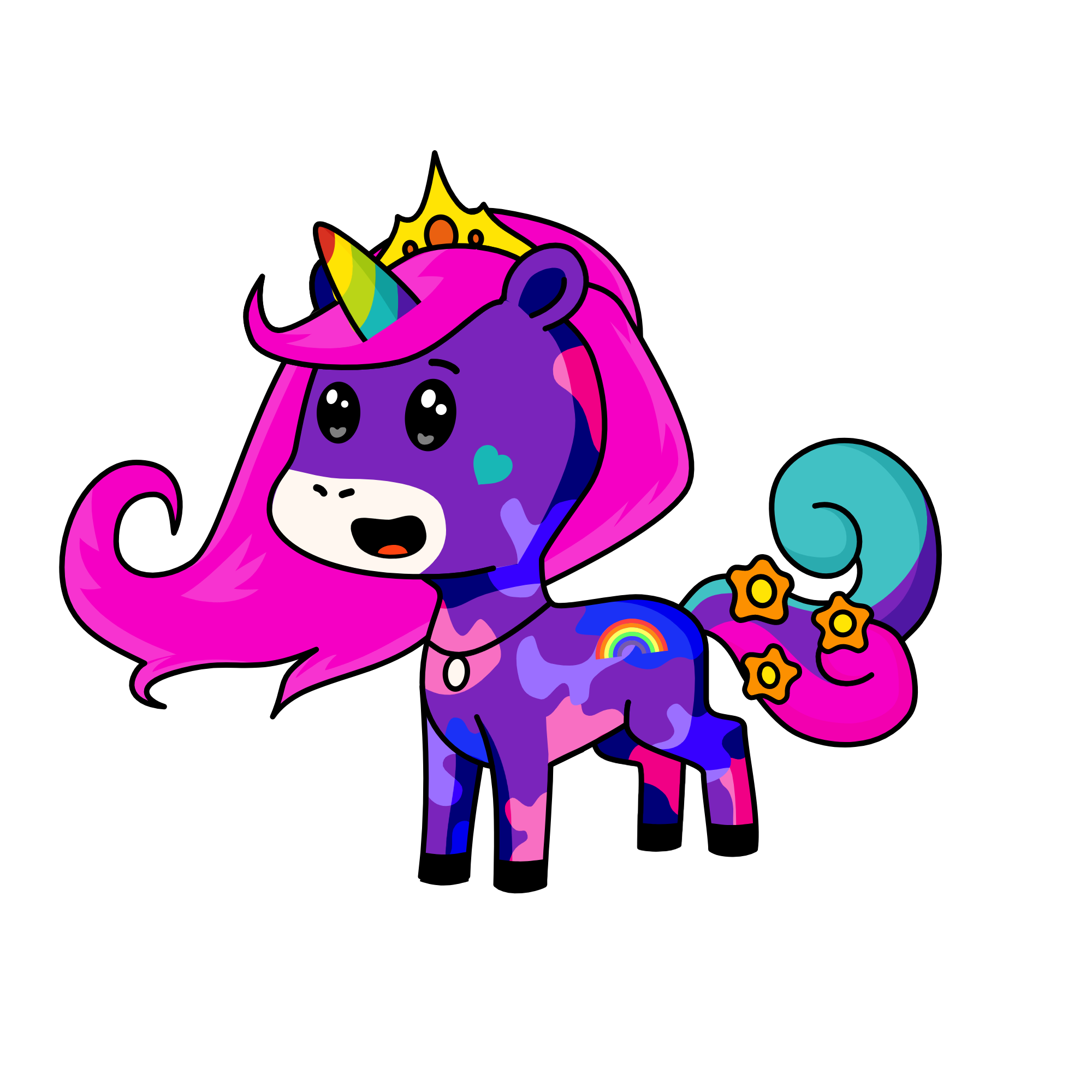 Sparkles, the unicorn