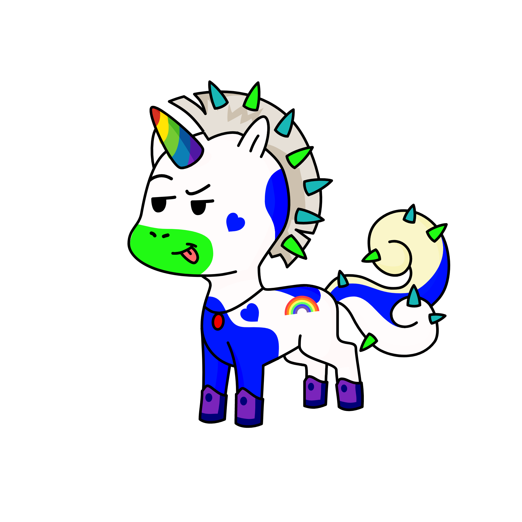 Spike, the unicorn