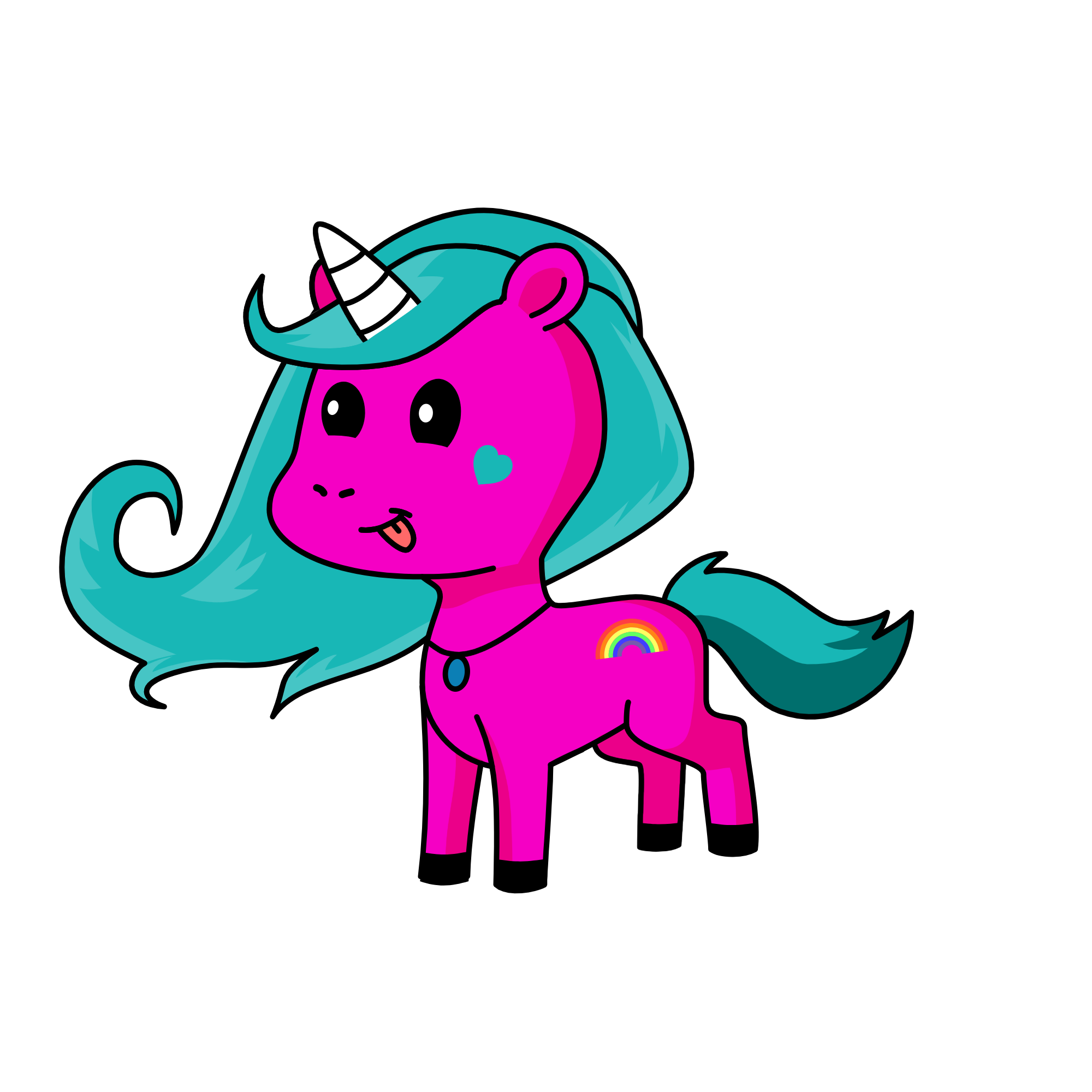 pink, the unicorn