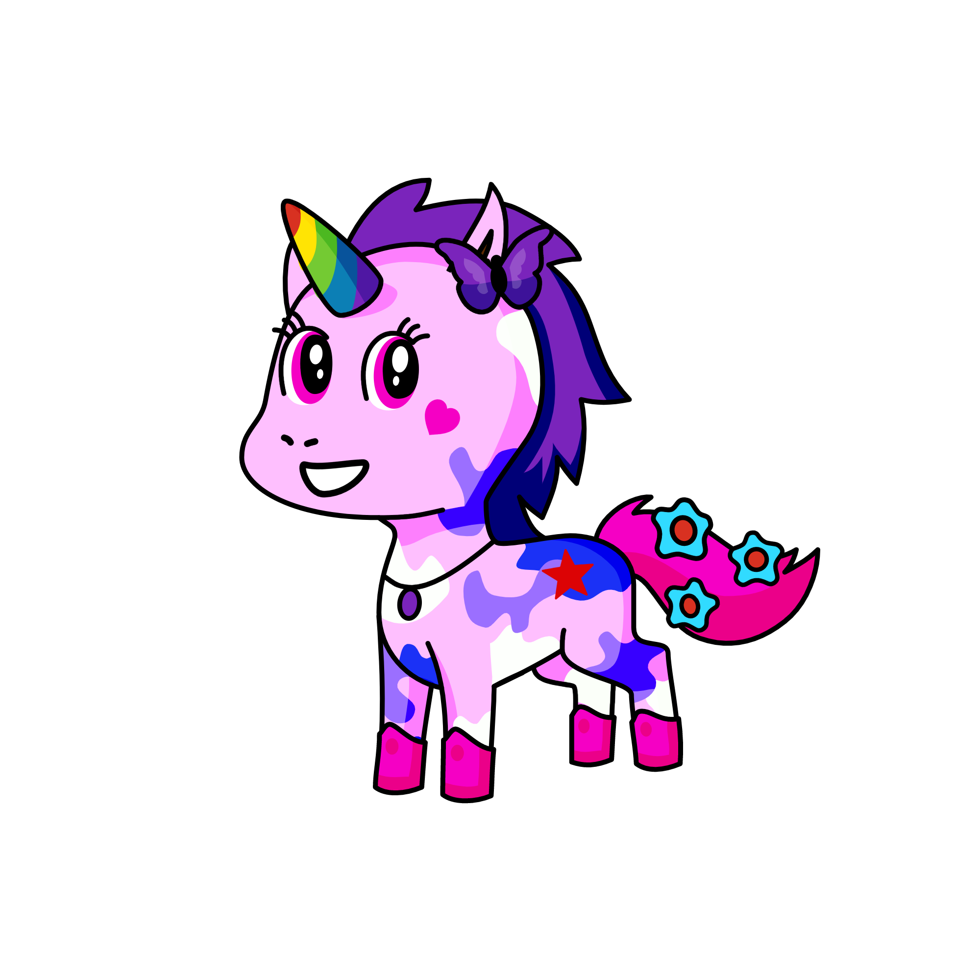 Queen and princess 😘😘😘, the unicorn