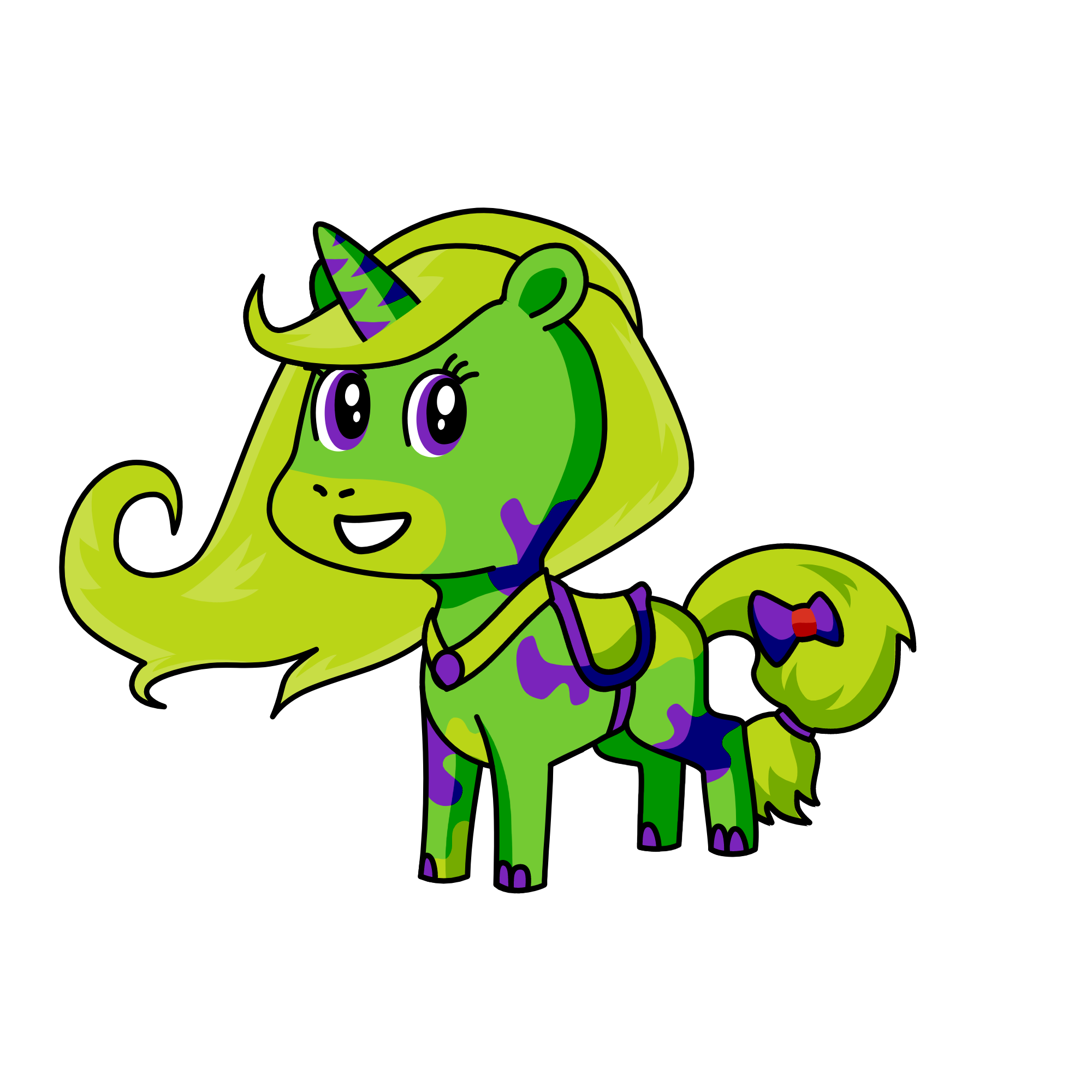 pine, the unicorn
