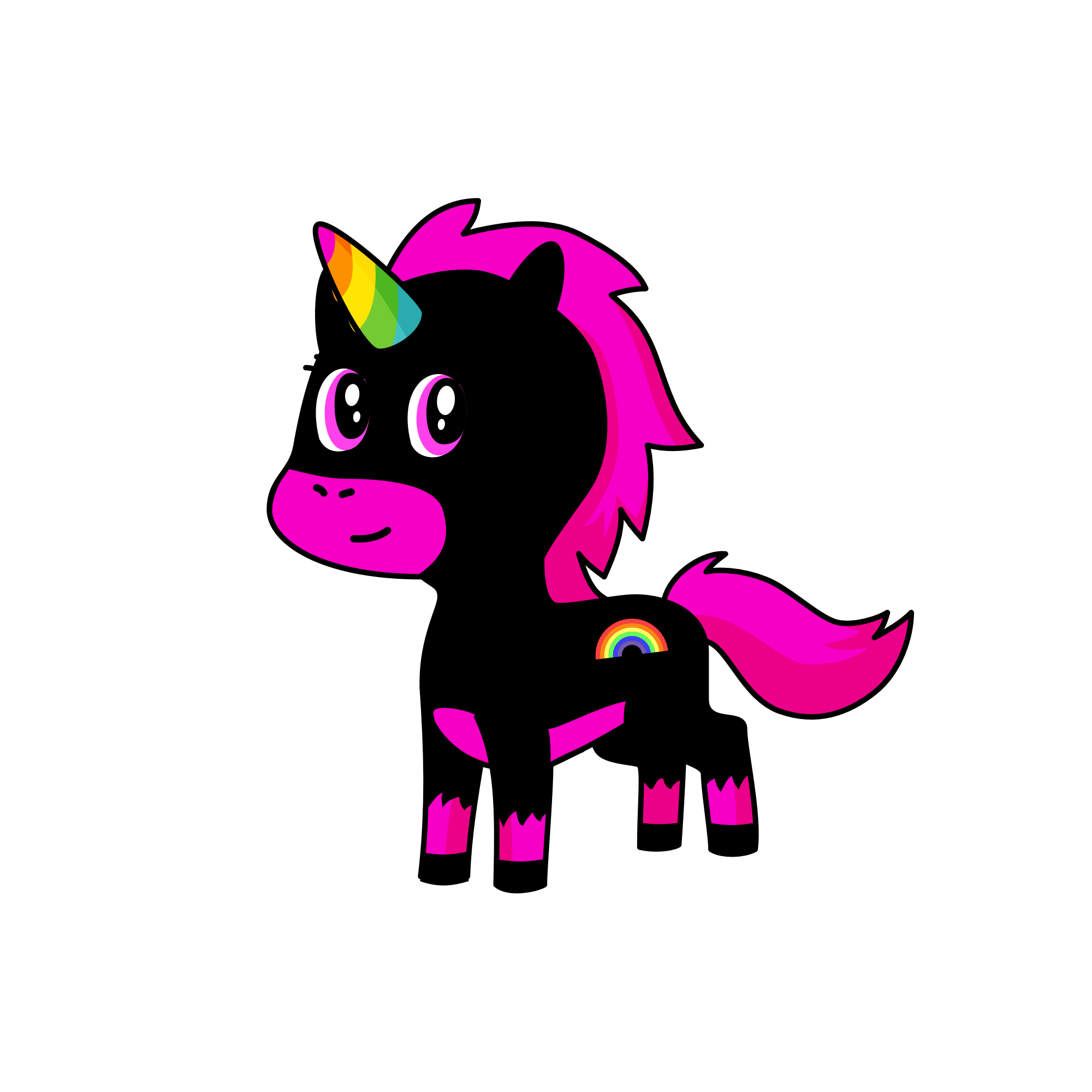noir, the unicorn