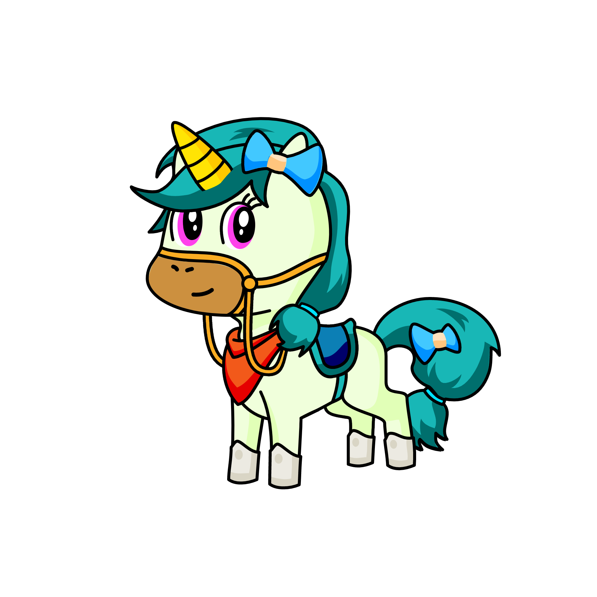 Inidigo, the unicorn
