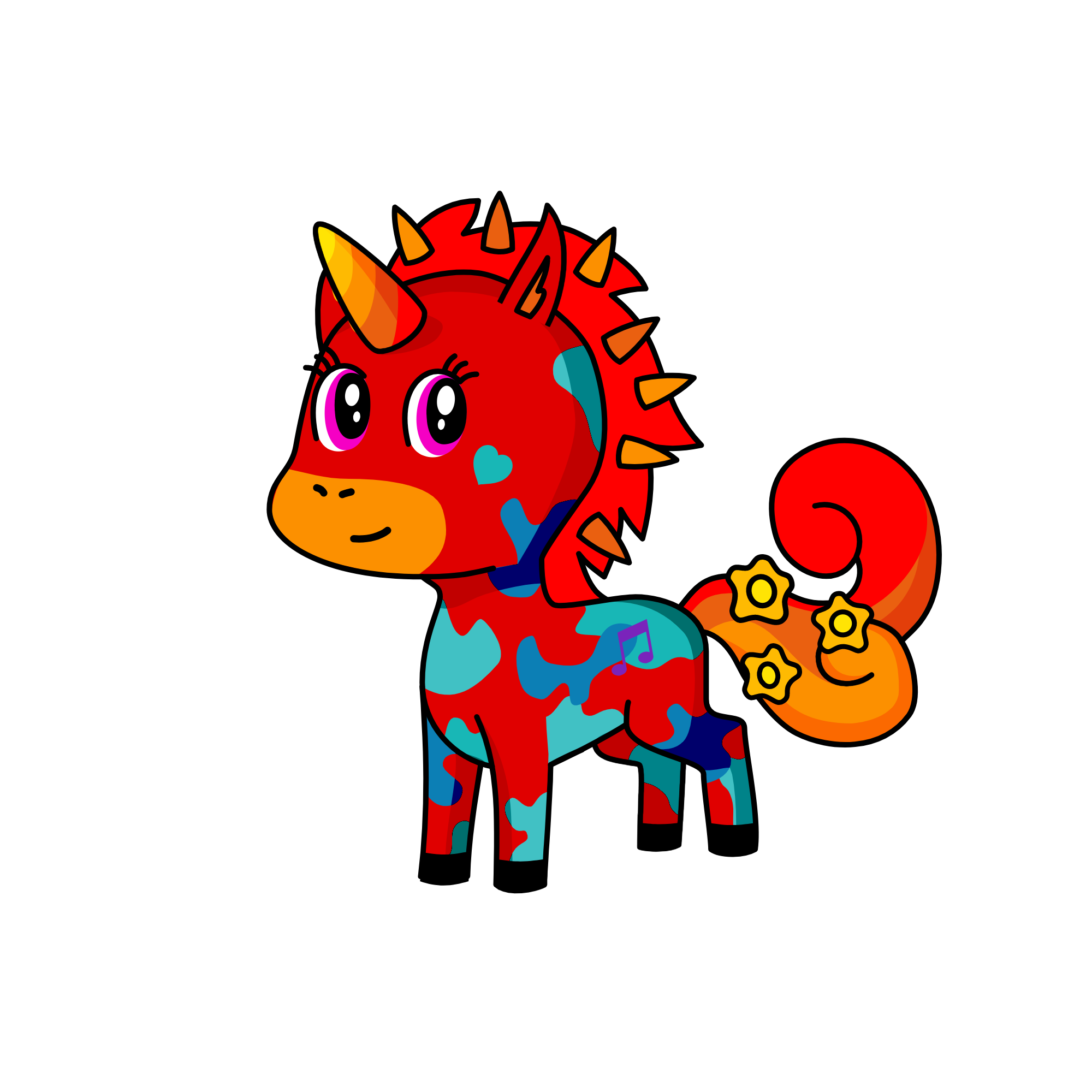 Dered, the unicorn