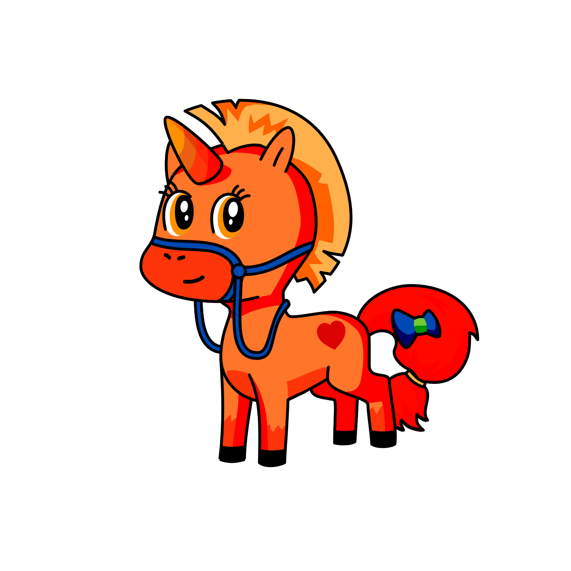 Fire World, the unicorn