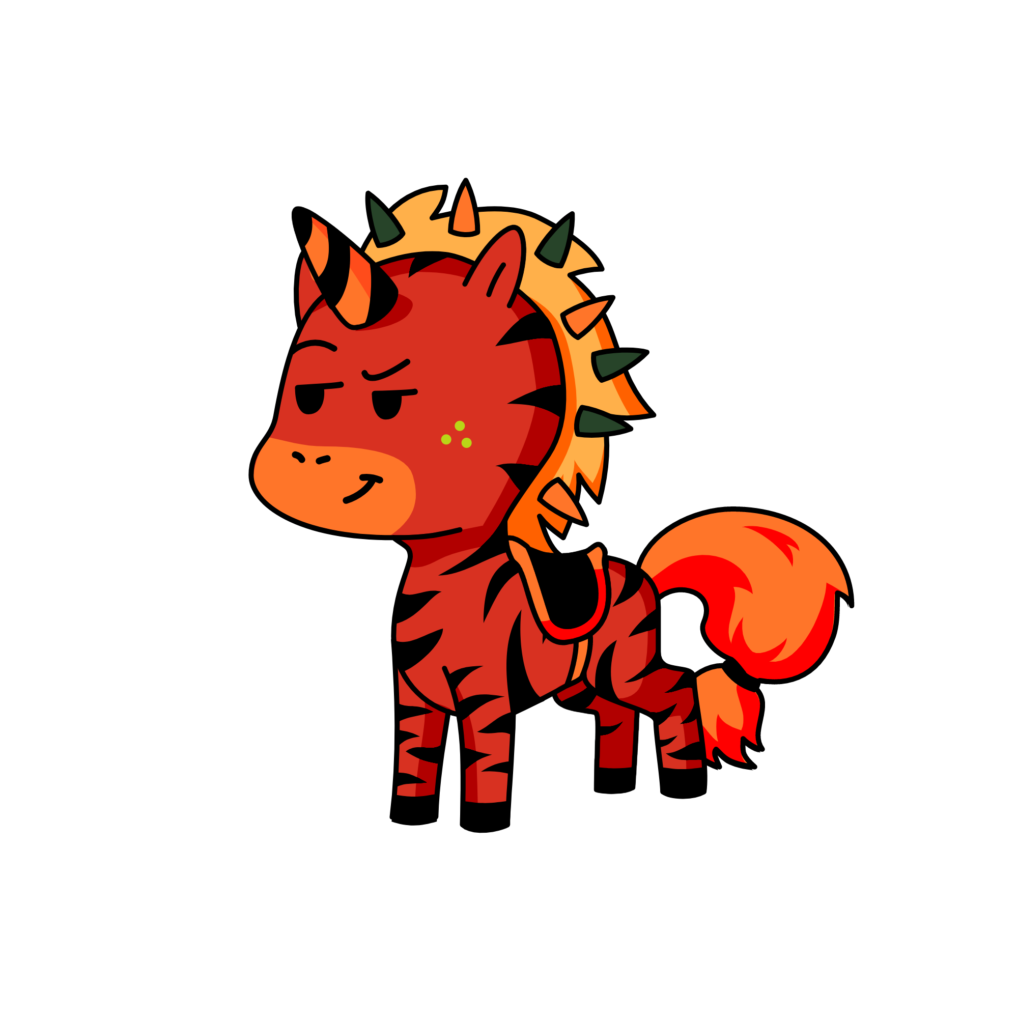 Tiger tarantula, the unicorn