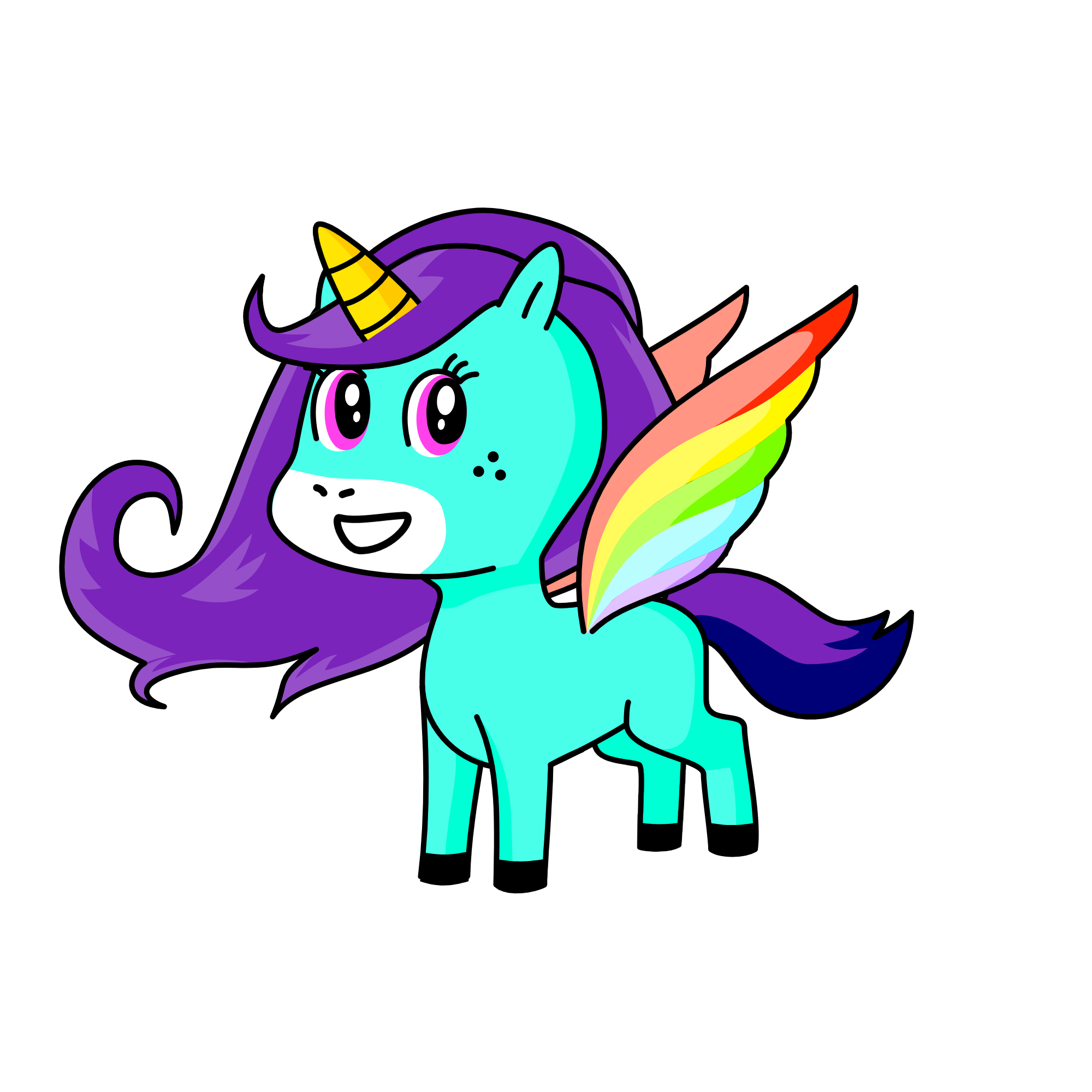 Princess Rainbow, the unicorn