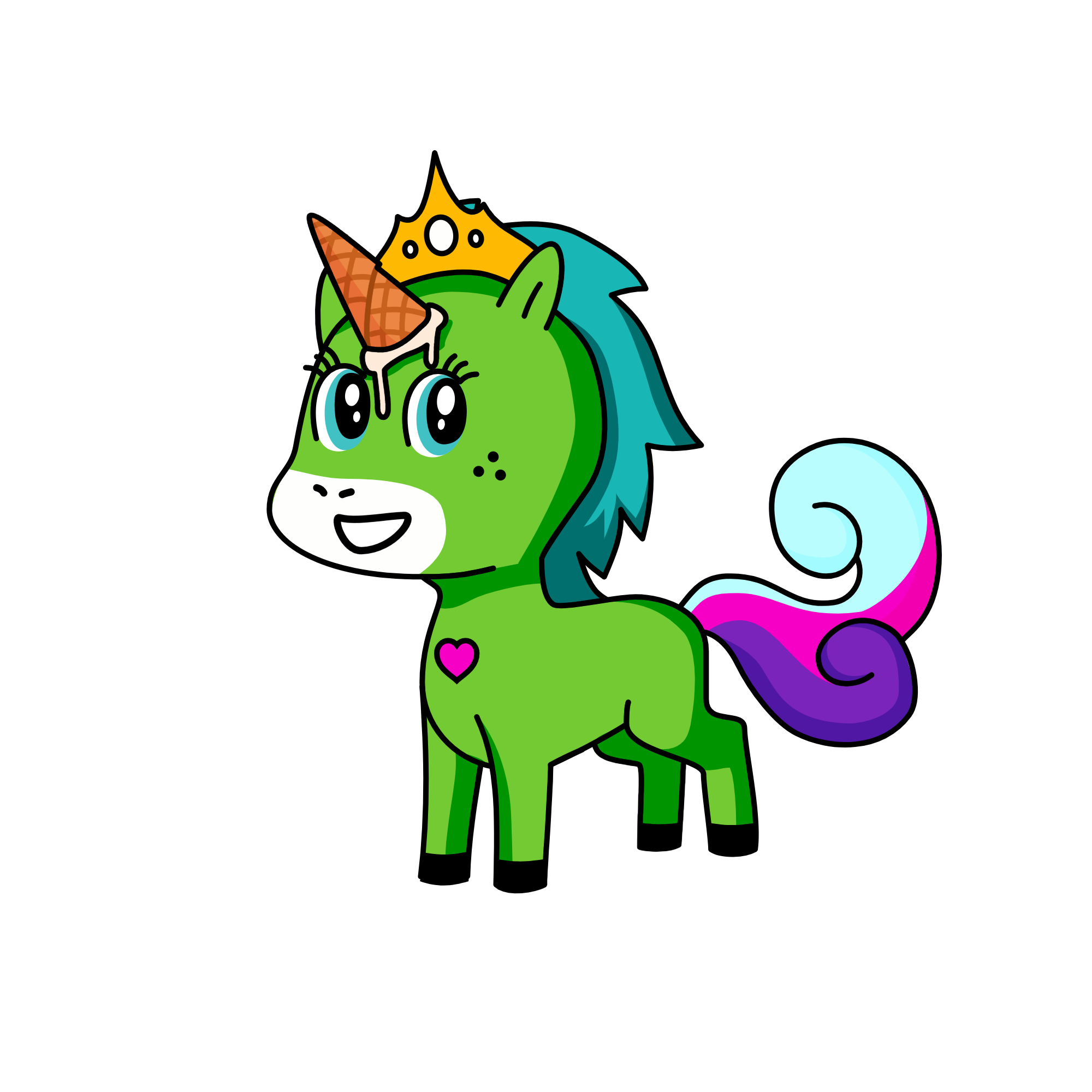 Princess Golden, the unicorn