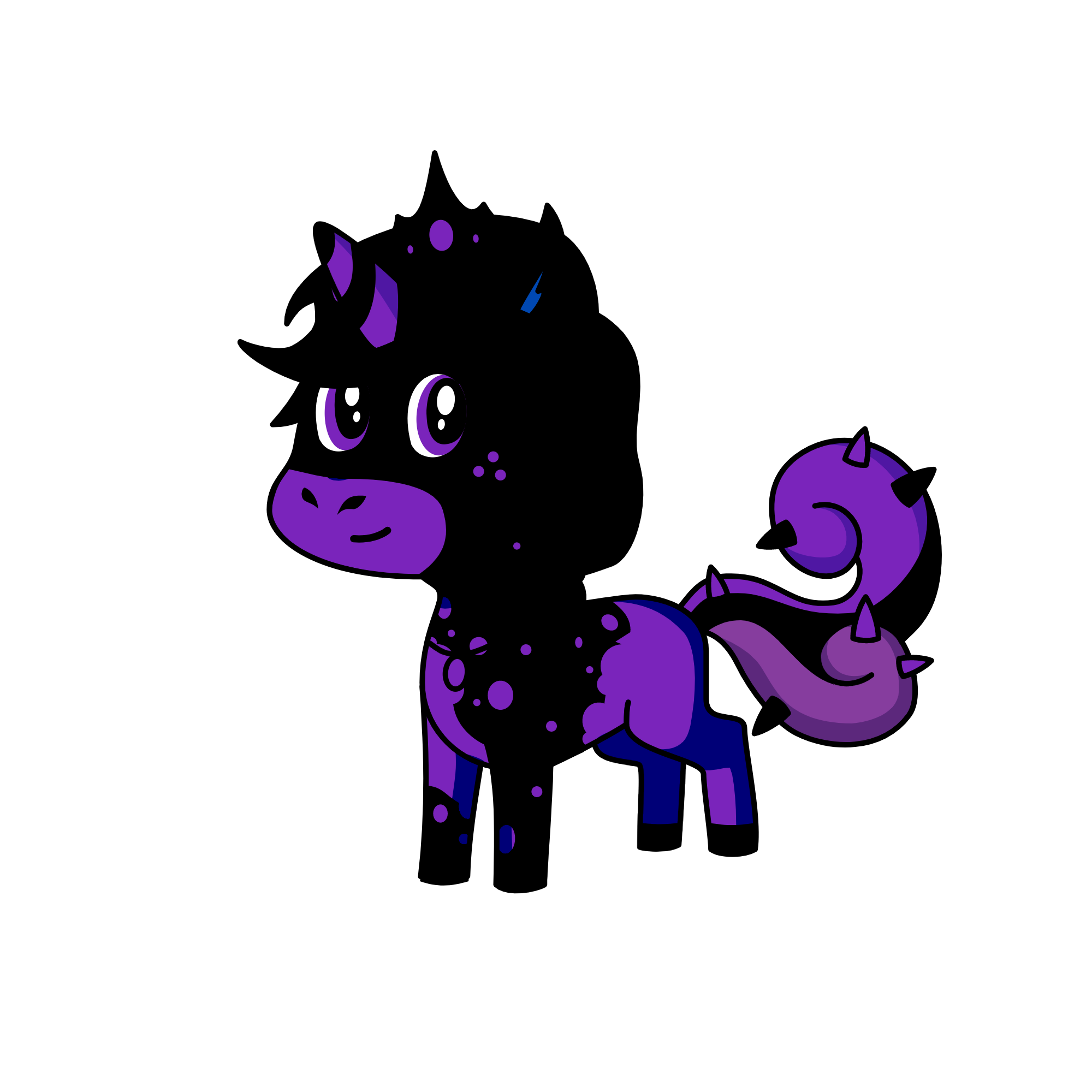 Midnight shadow, the unicorn