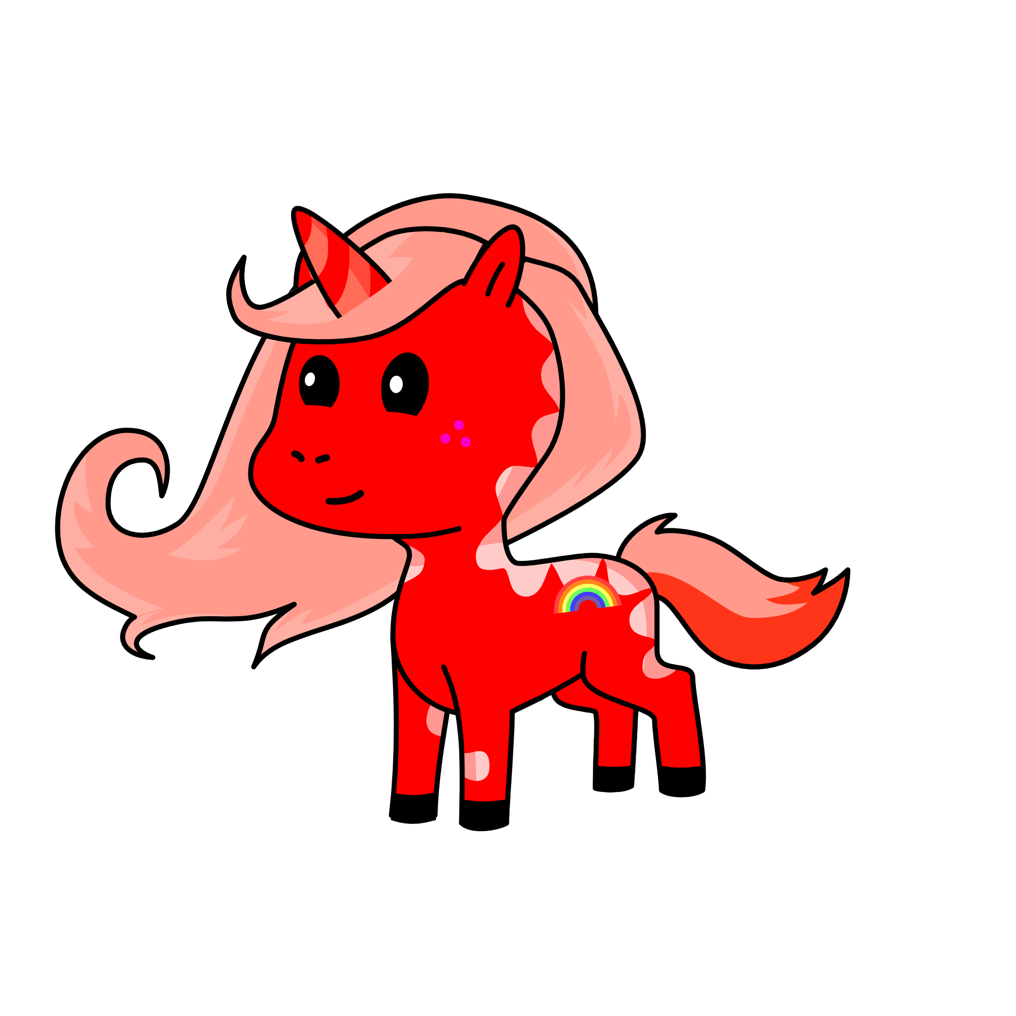 Red, the unicorn