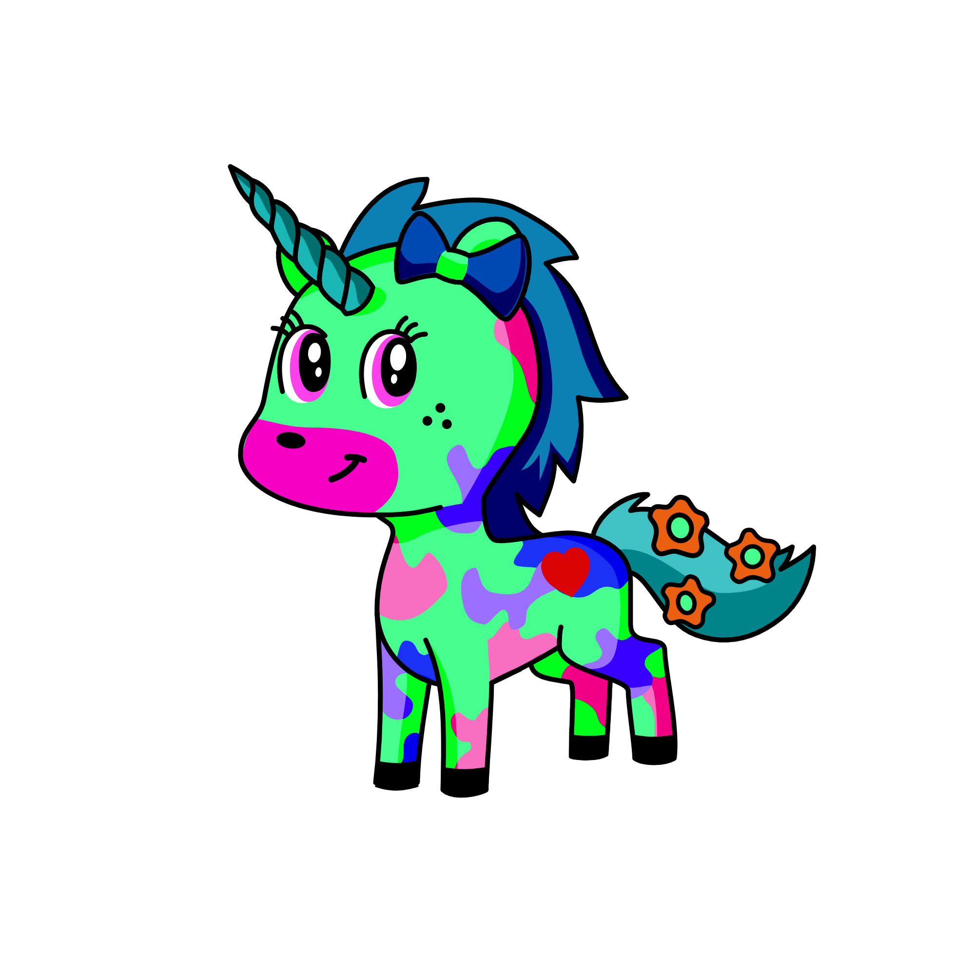 AENMPQVLA F, the unicorn